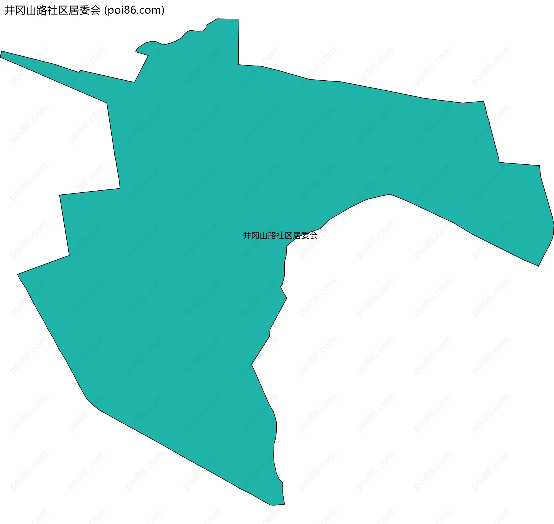 井冈山路社区居委会边界地图
