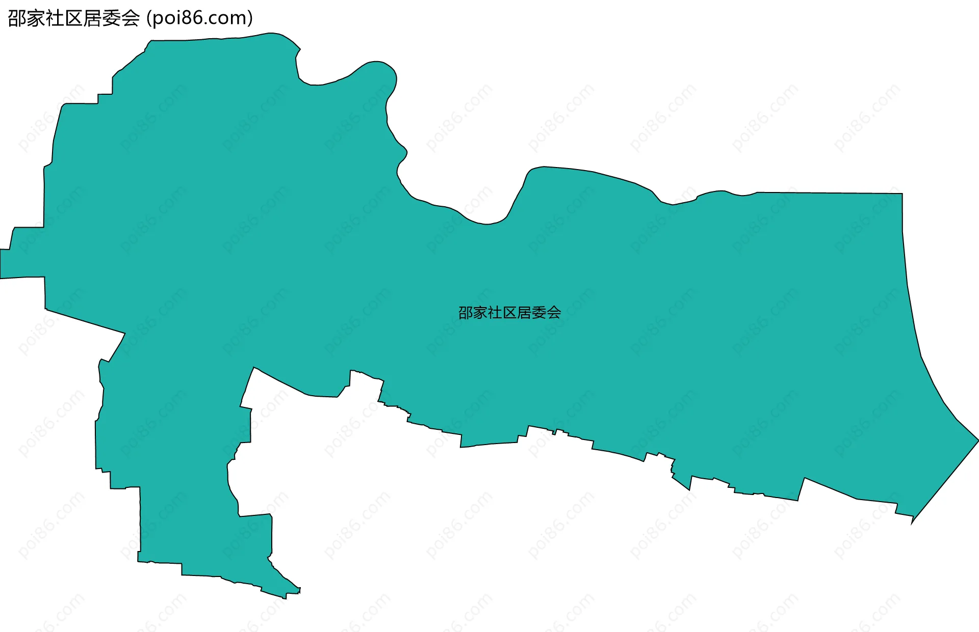 邵家社区居委会边界地图