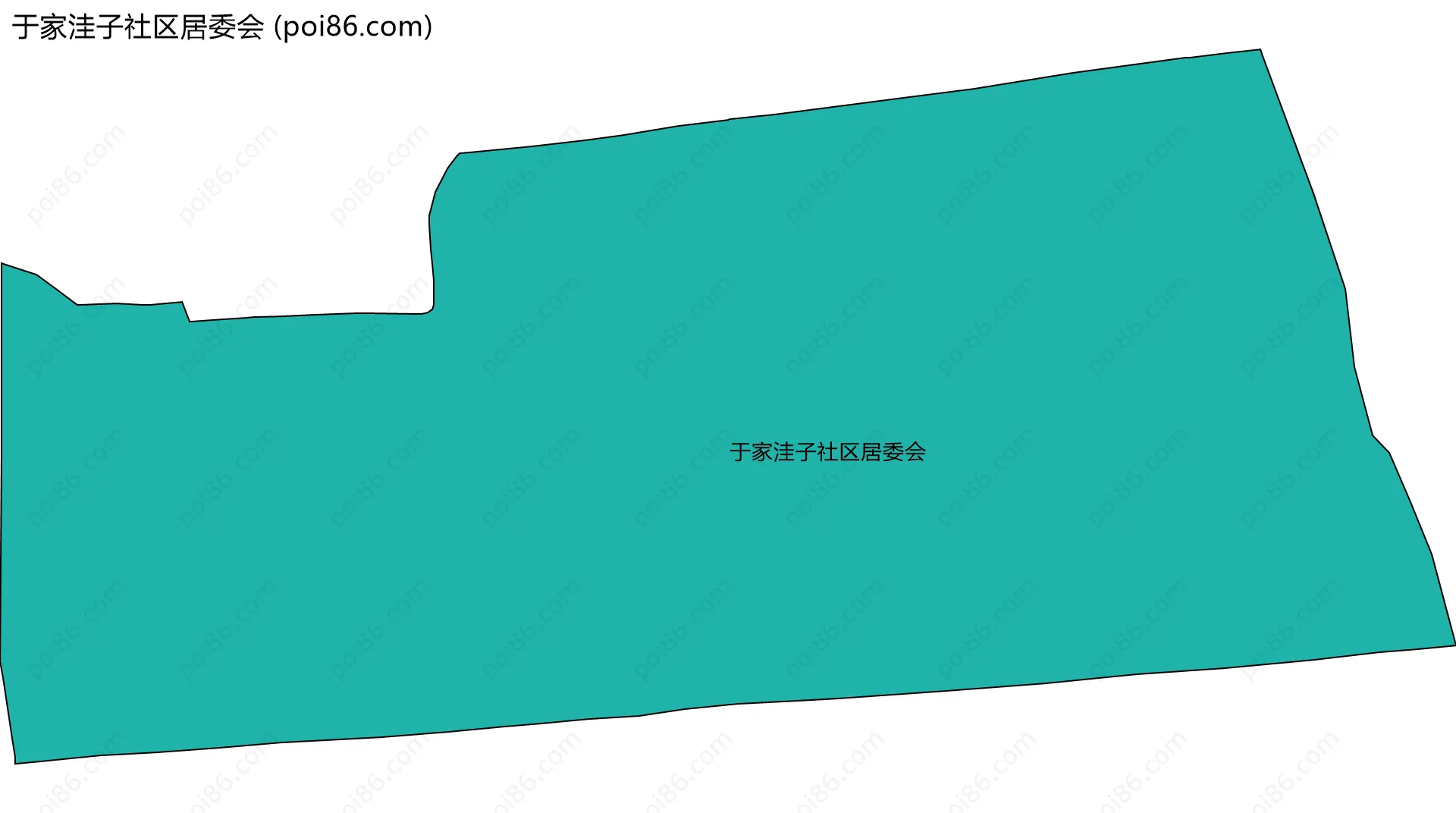于家洼子社区居委会边界地图