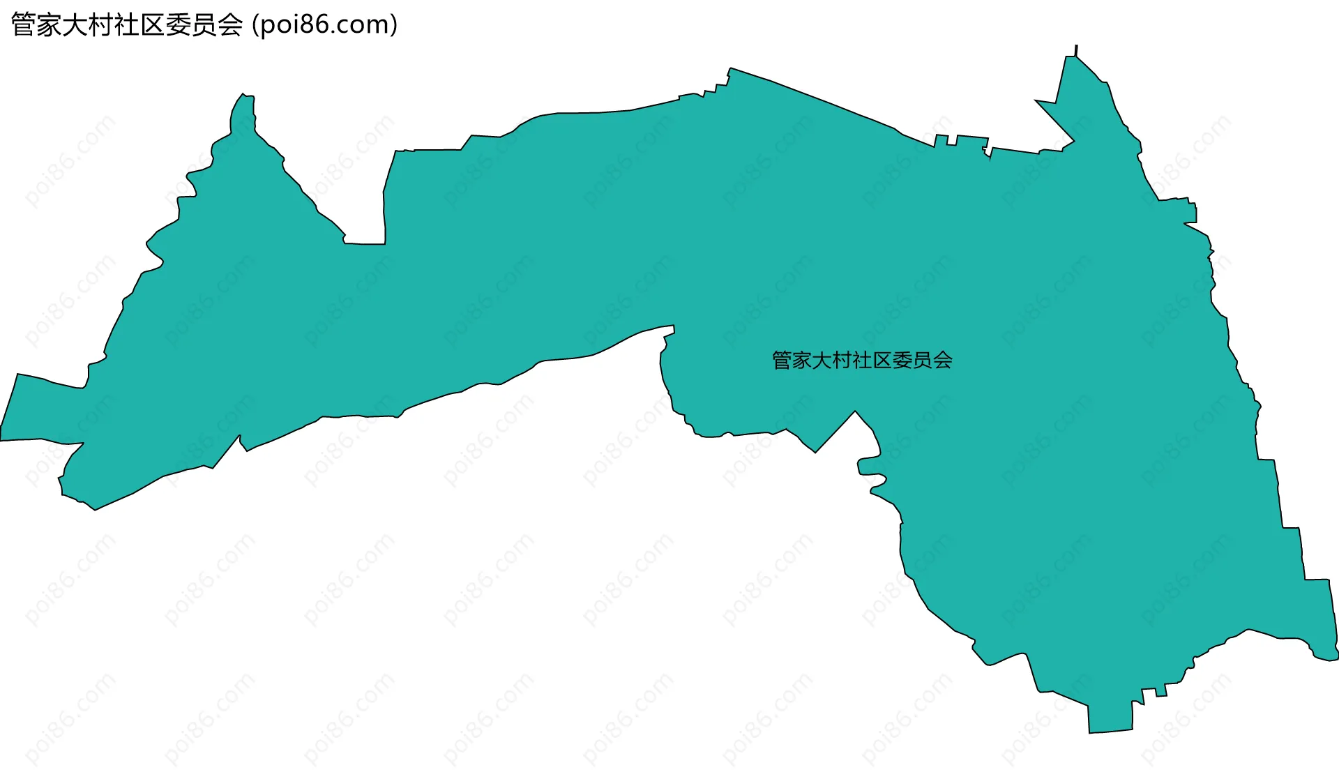 管家大村社区委员会边界地图