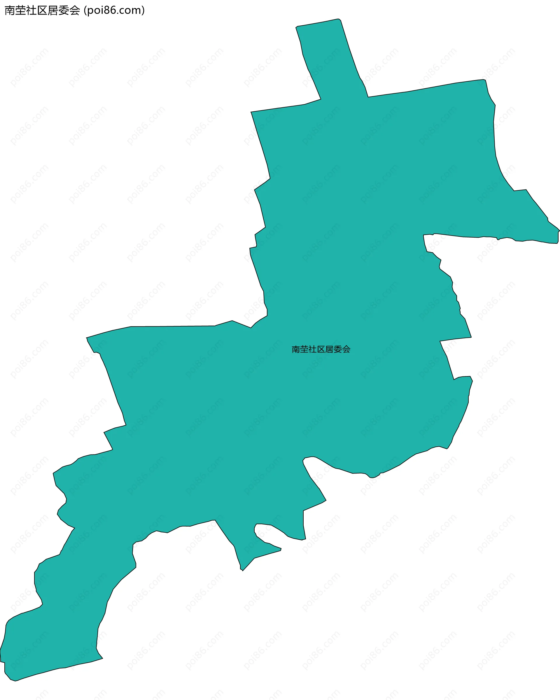 南茔社区居委会边界地图