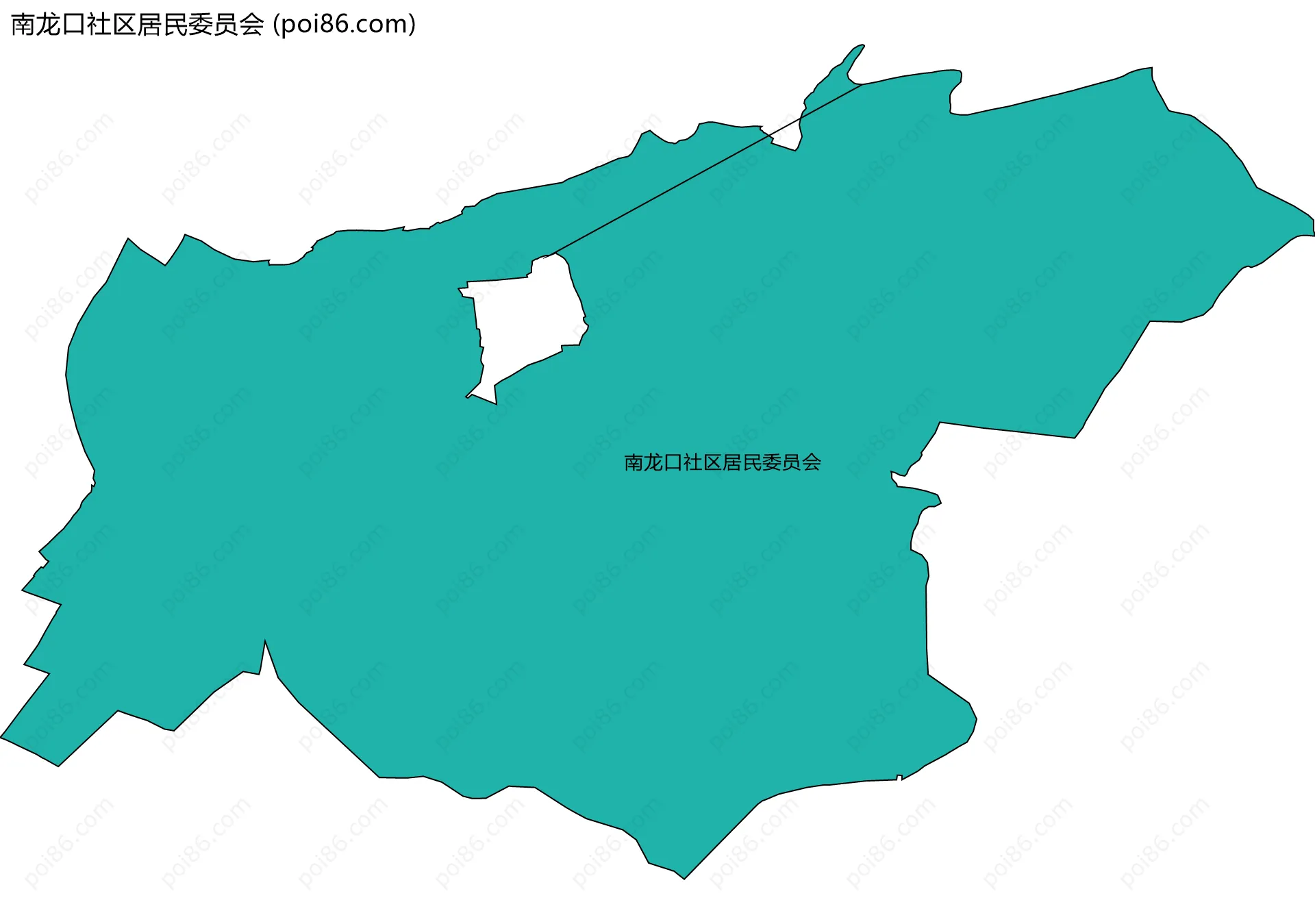 南龙口社区居民委员会边界地图