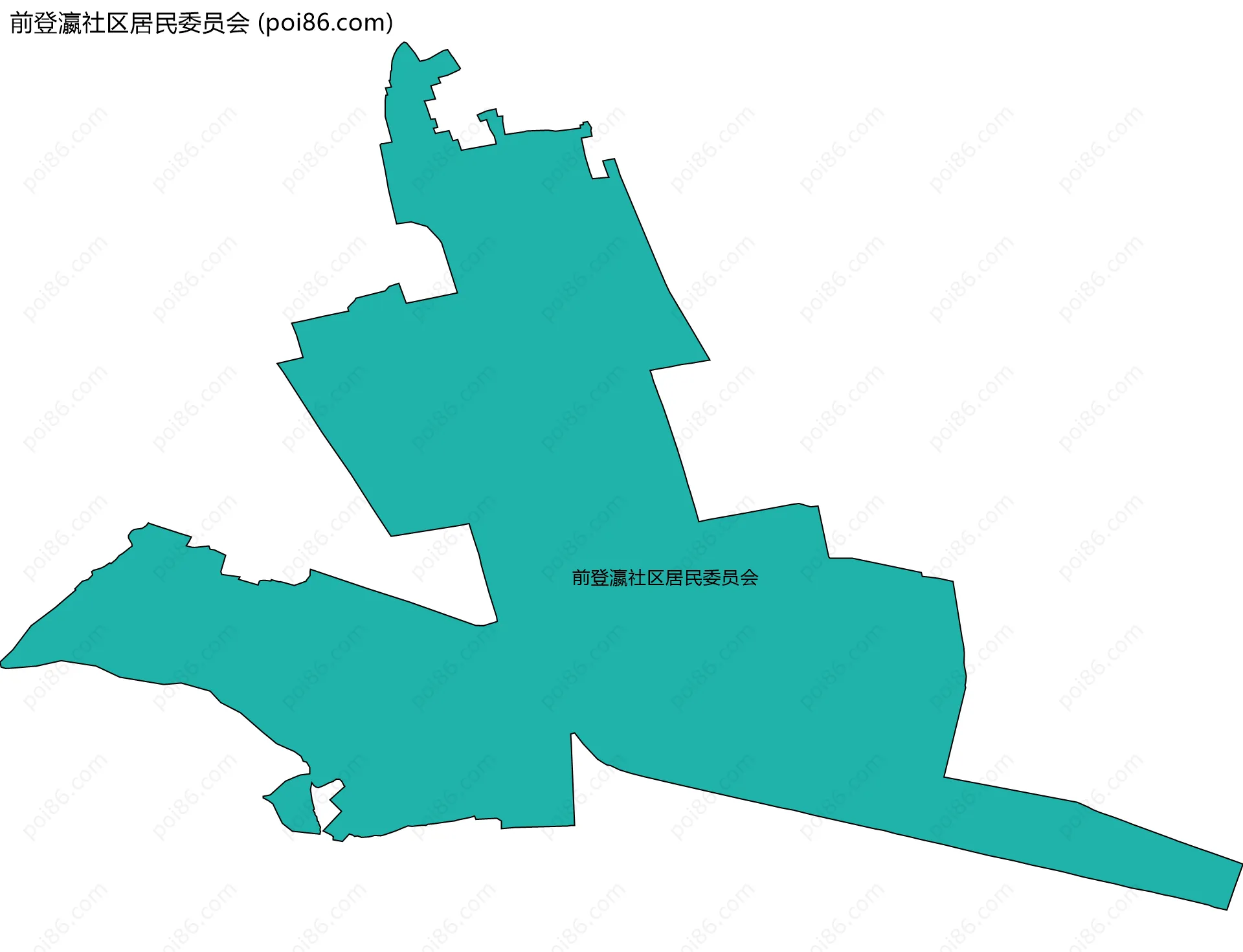 前登瀛社区居民委员会边界地图