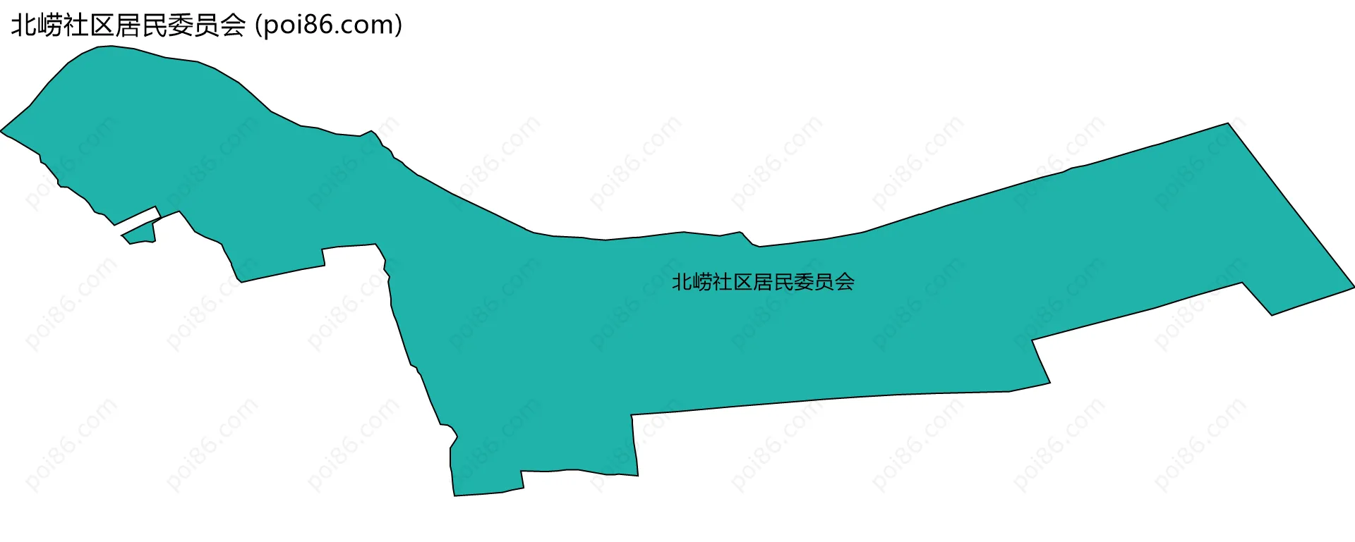 北崂社区居民委员会边界地图