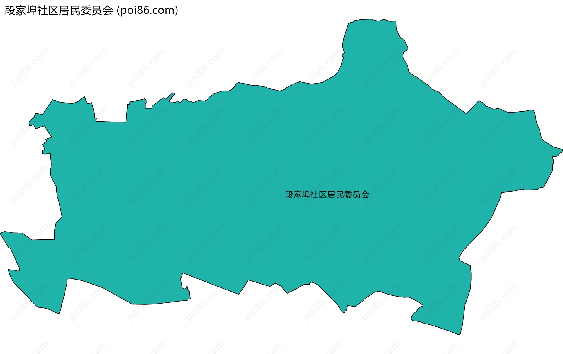 段家埠社区居民委员会边界地图