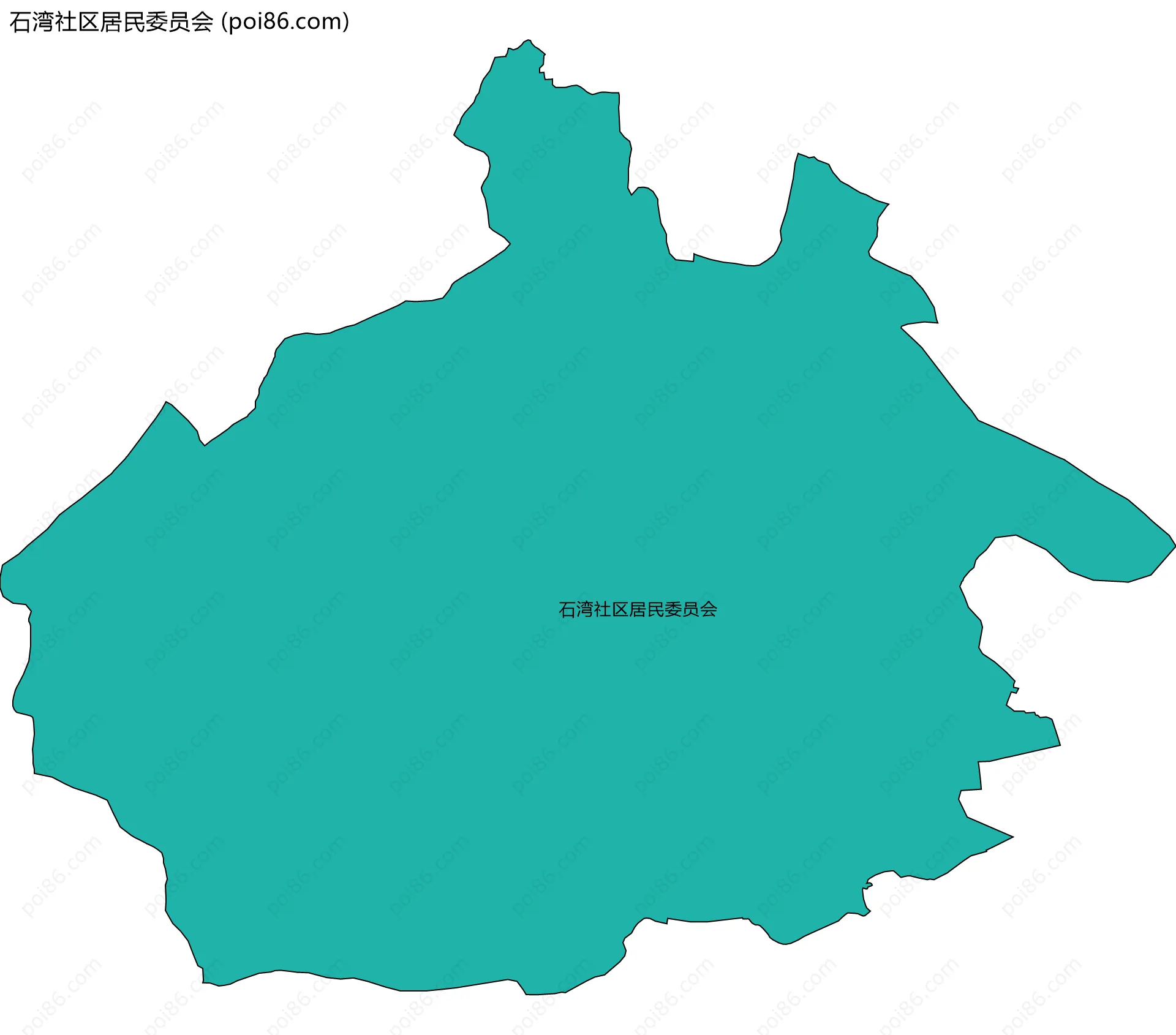 石湾社区居民委员会边界地图