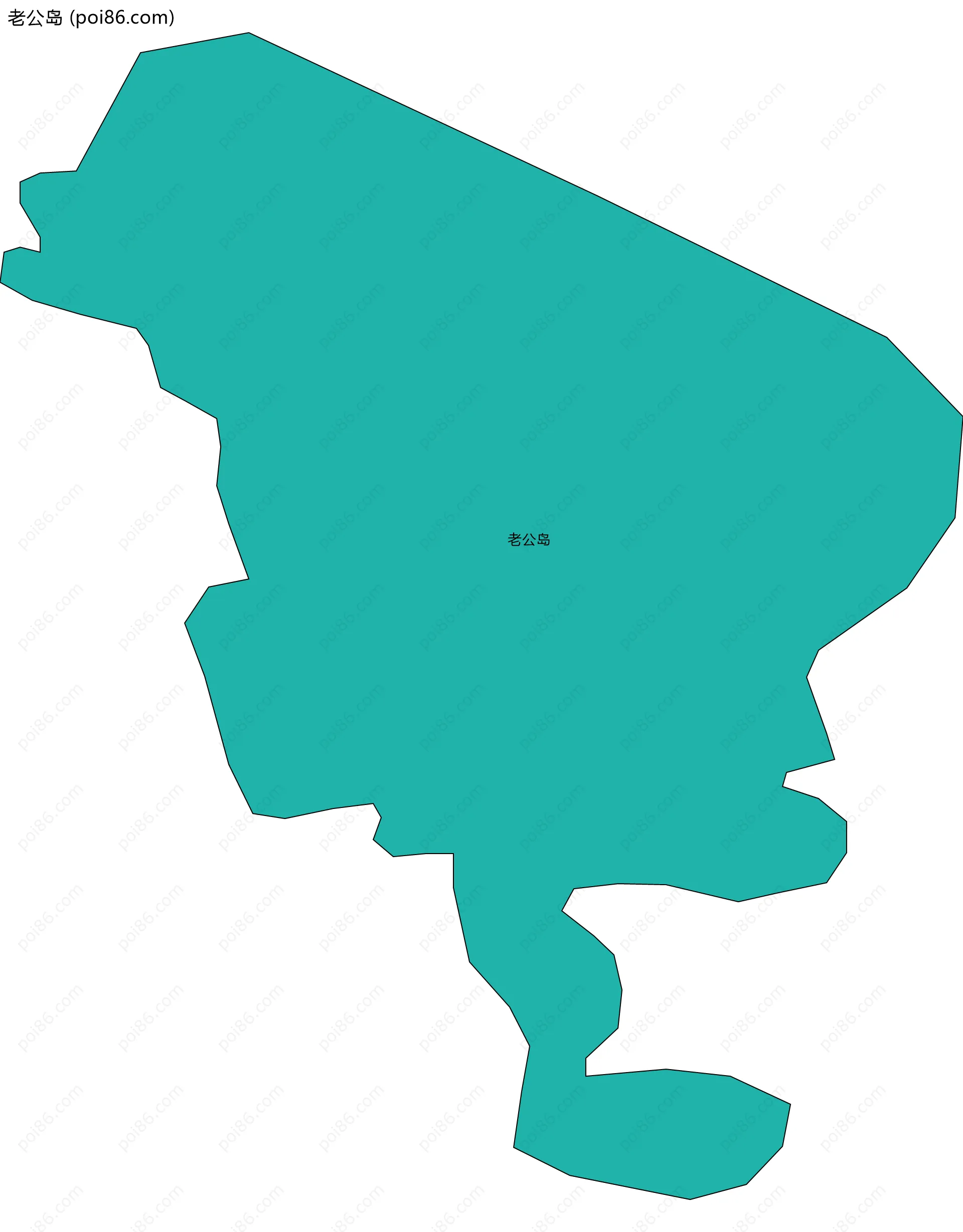老公岛边界地图