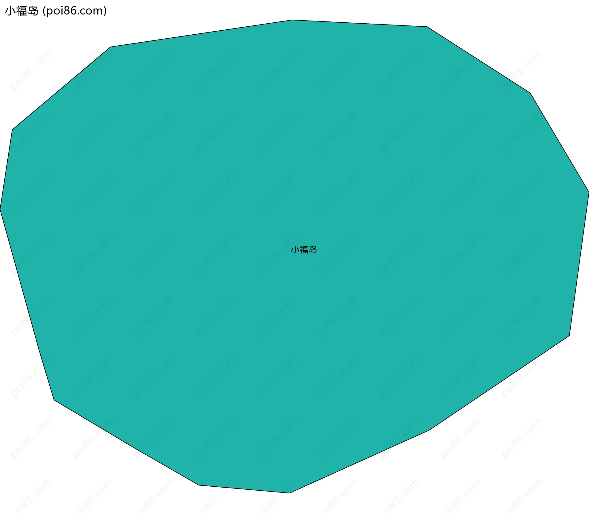小福岛边界地图