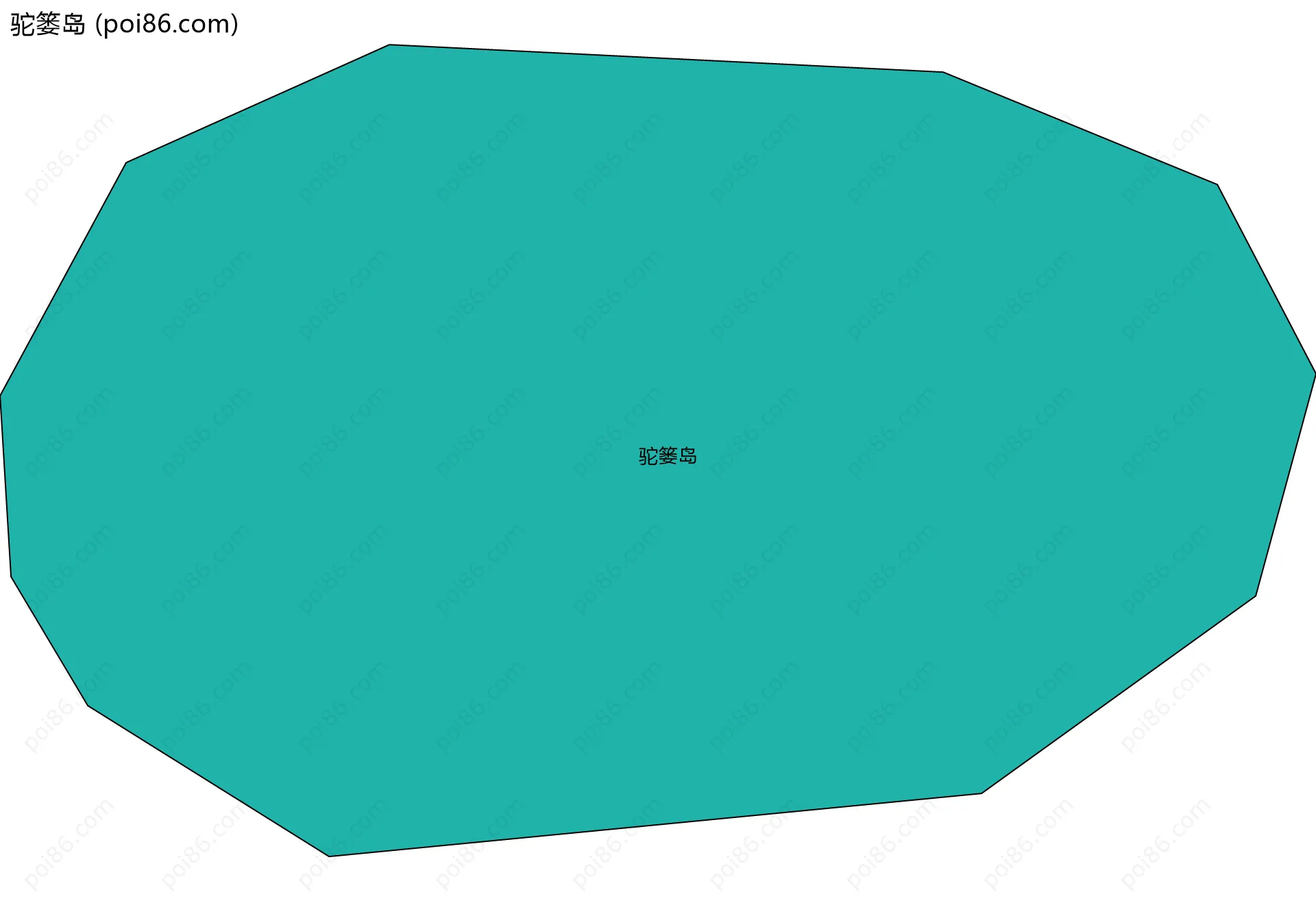 驼篓岛边界地图
