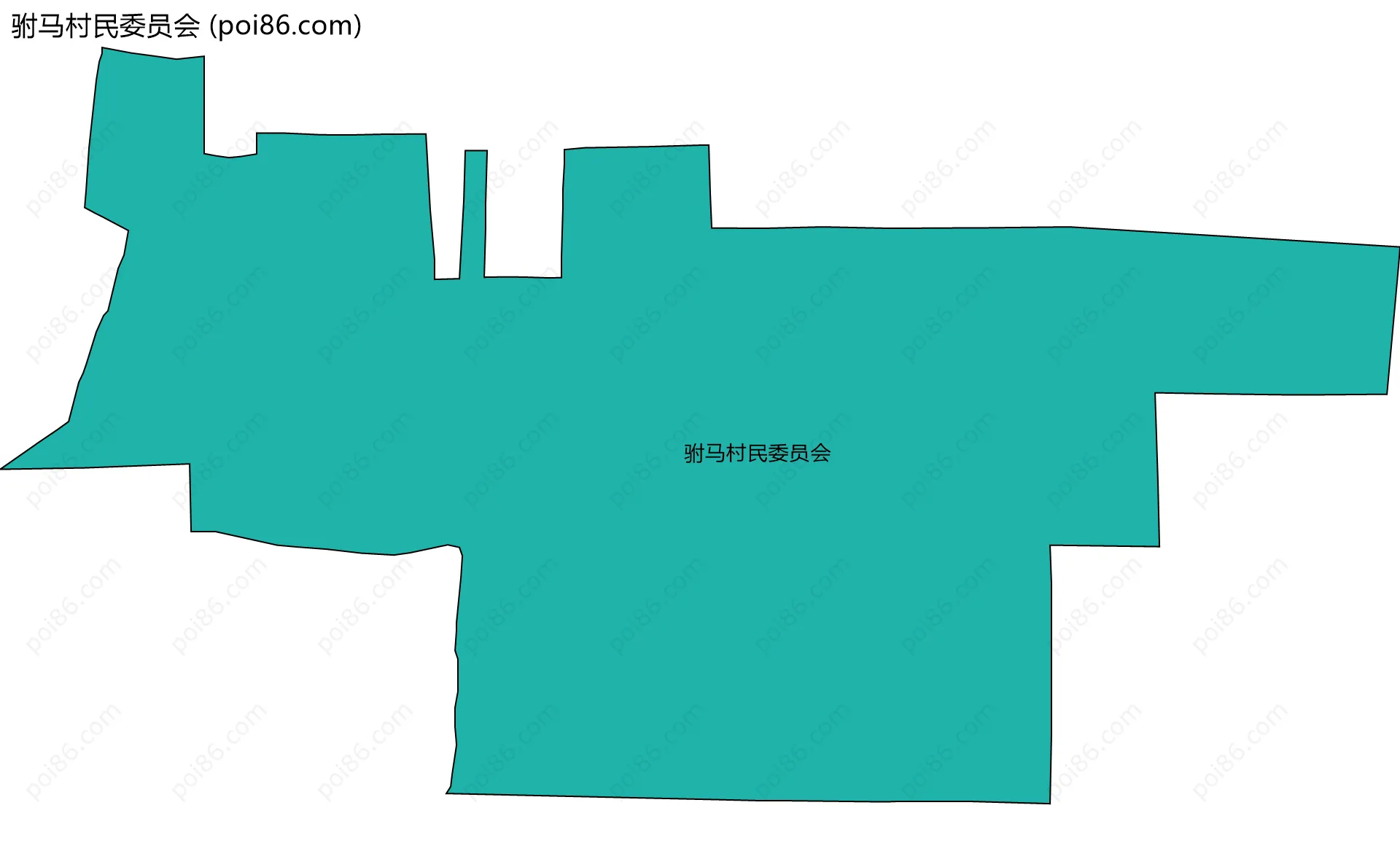 驸马村民委员会边界地图