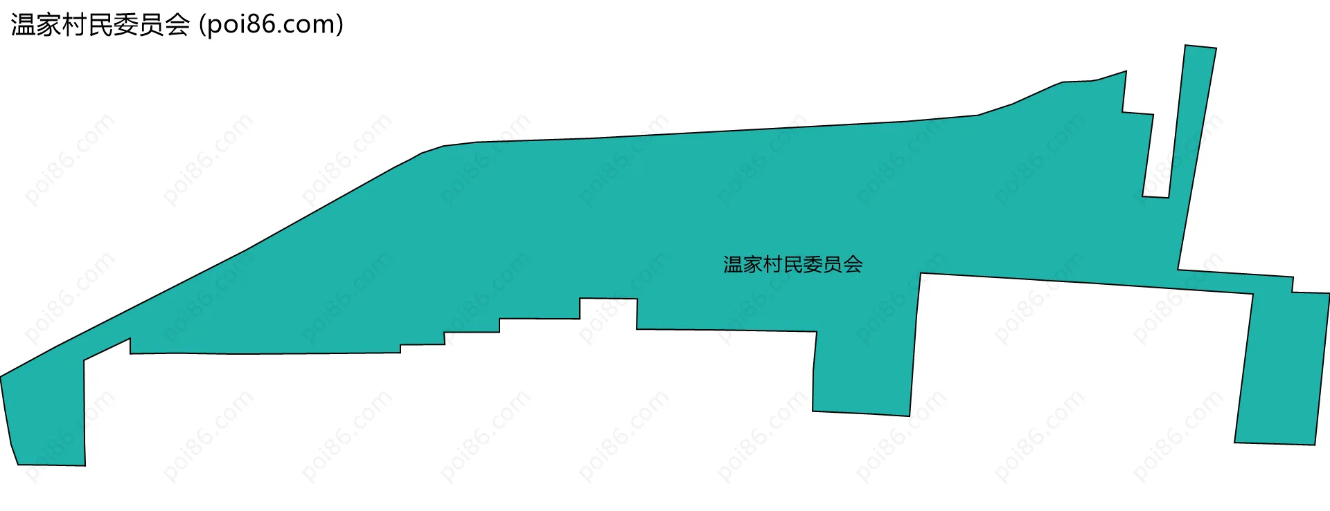 温家村民委员会边界地图