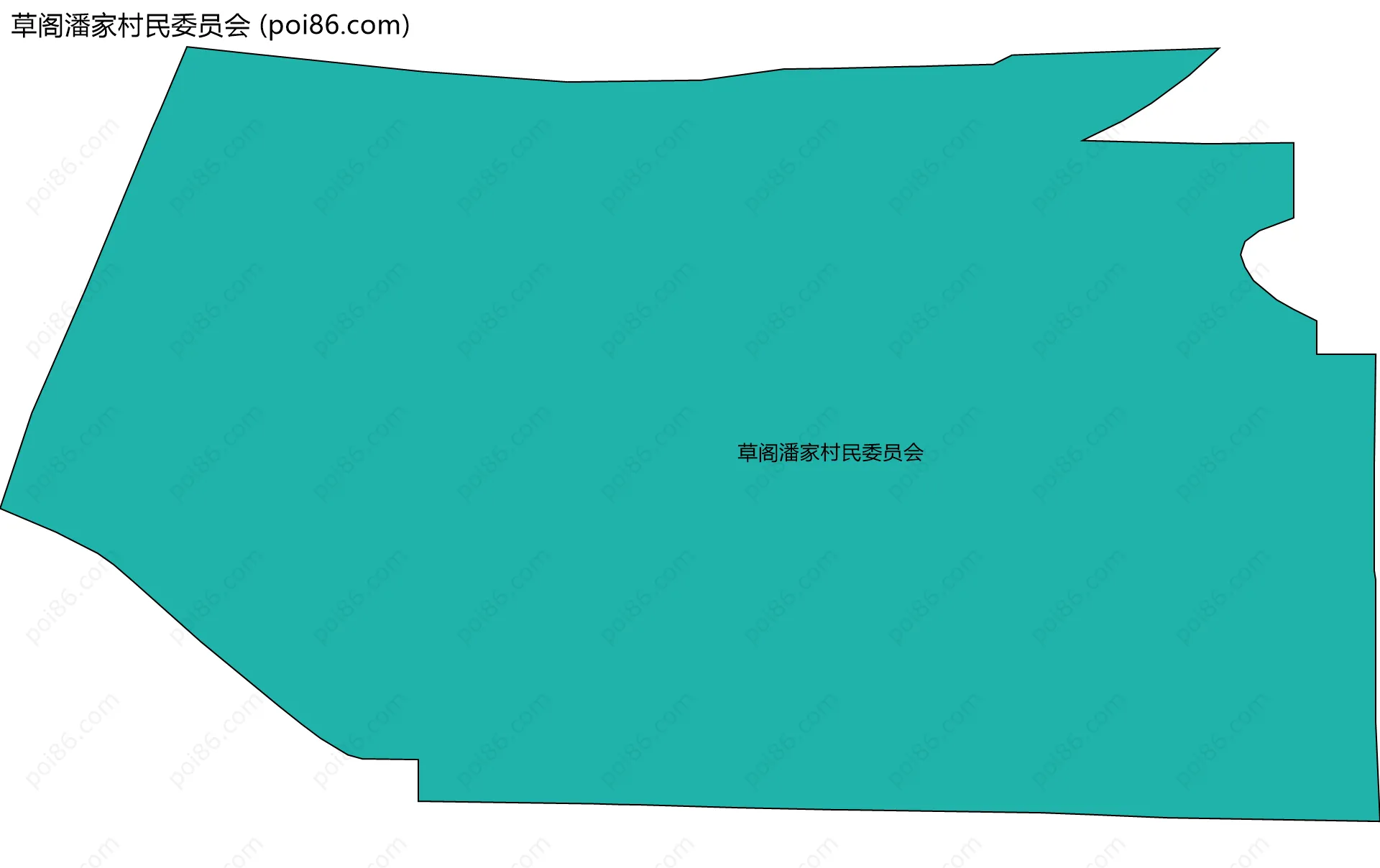 草阁潘家村民委员会边界地图