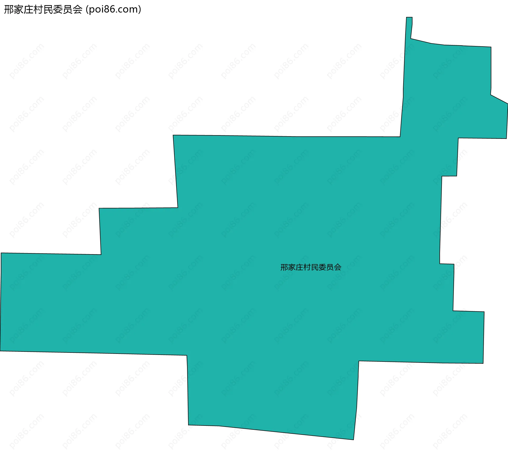 邢家庄村民委员会边界地图