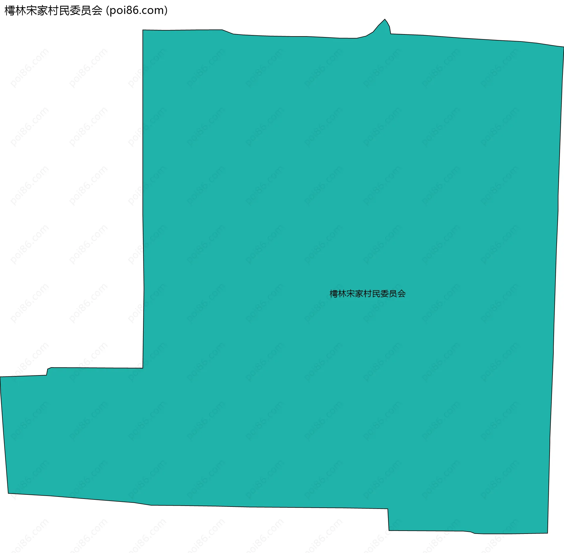 樗林宋家村民委员会边界地图