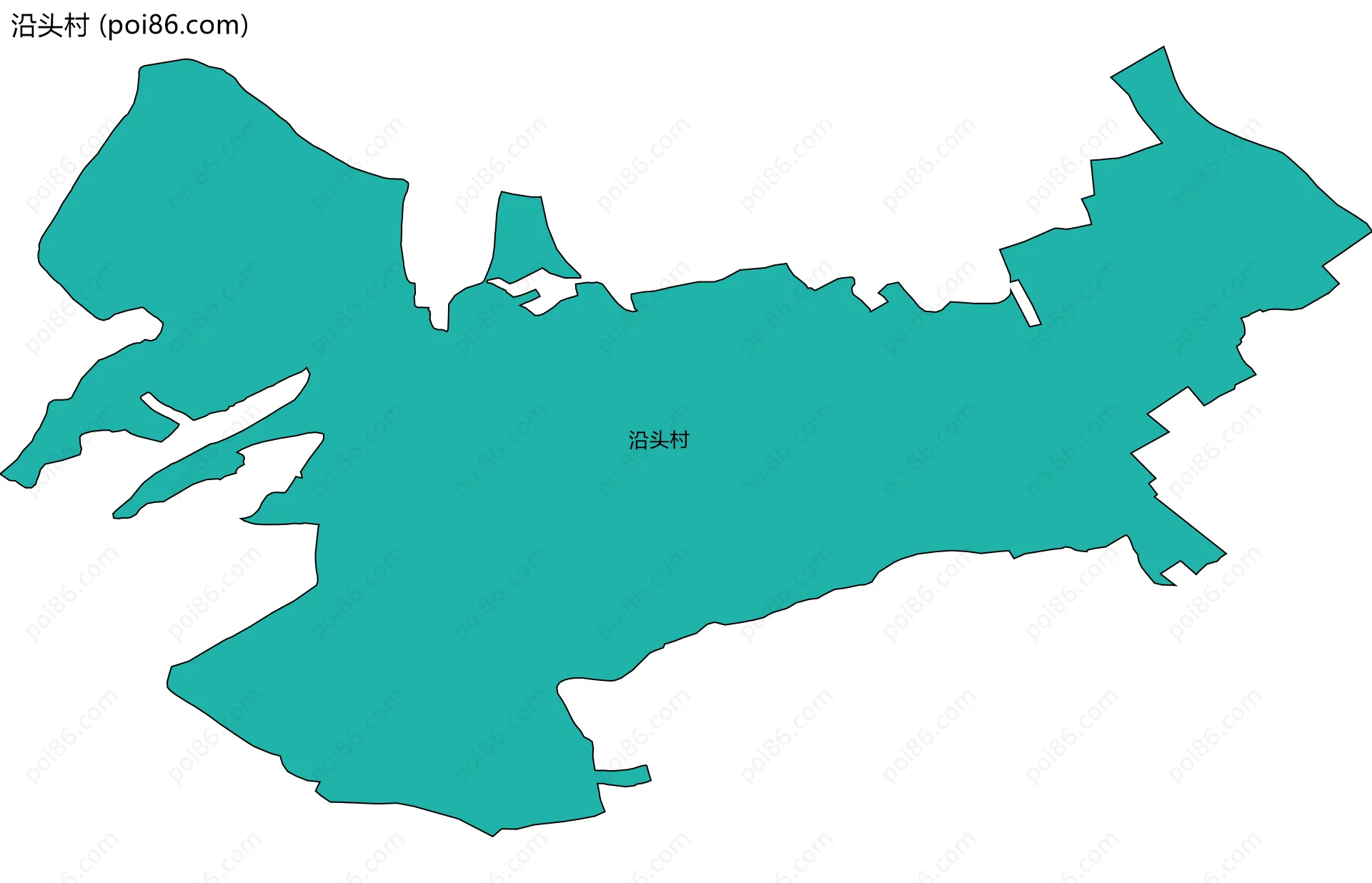 沿头村边界地图