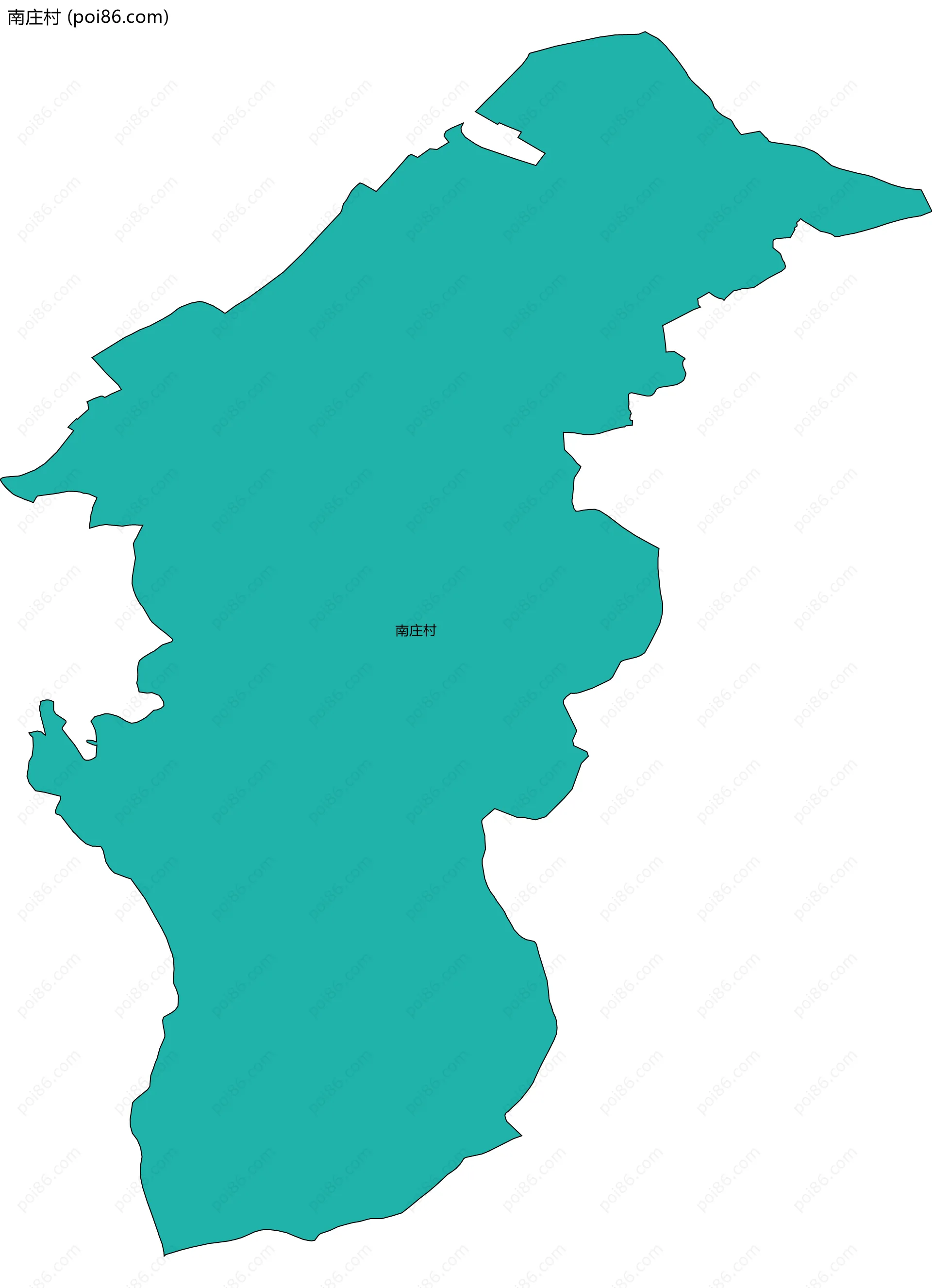 南庄村边界地图