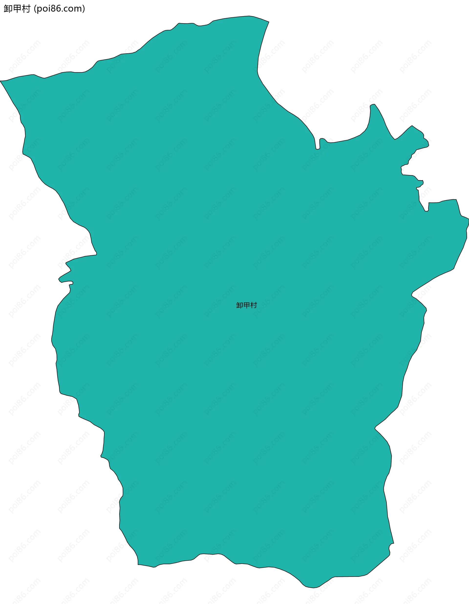 卸甲村边界地图