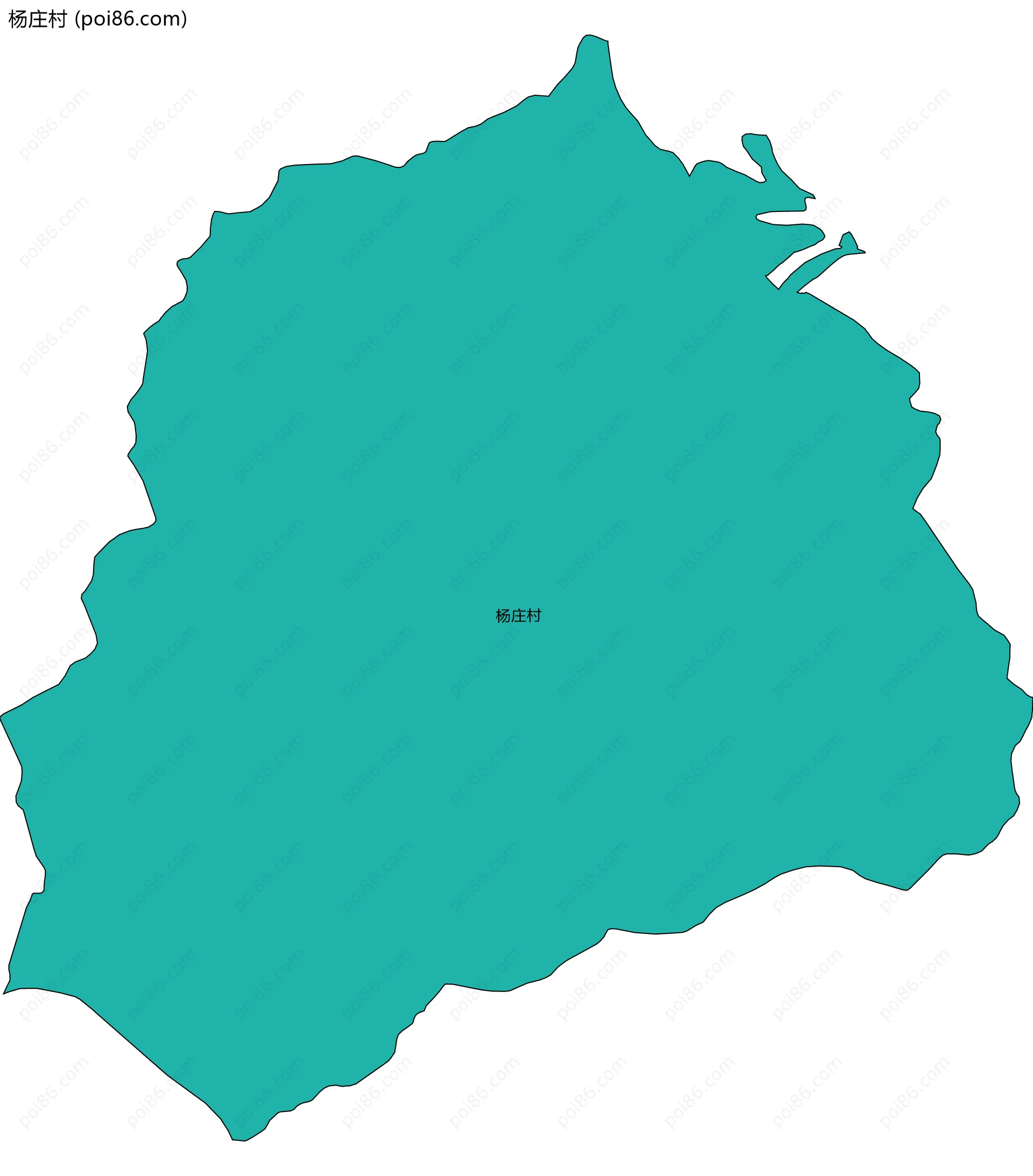 杨庄村边界地图