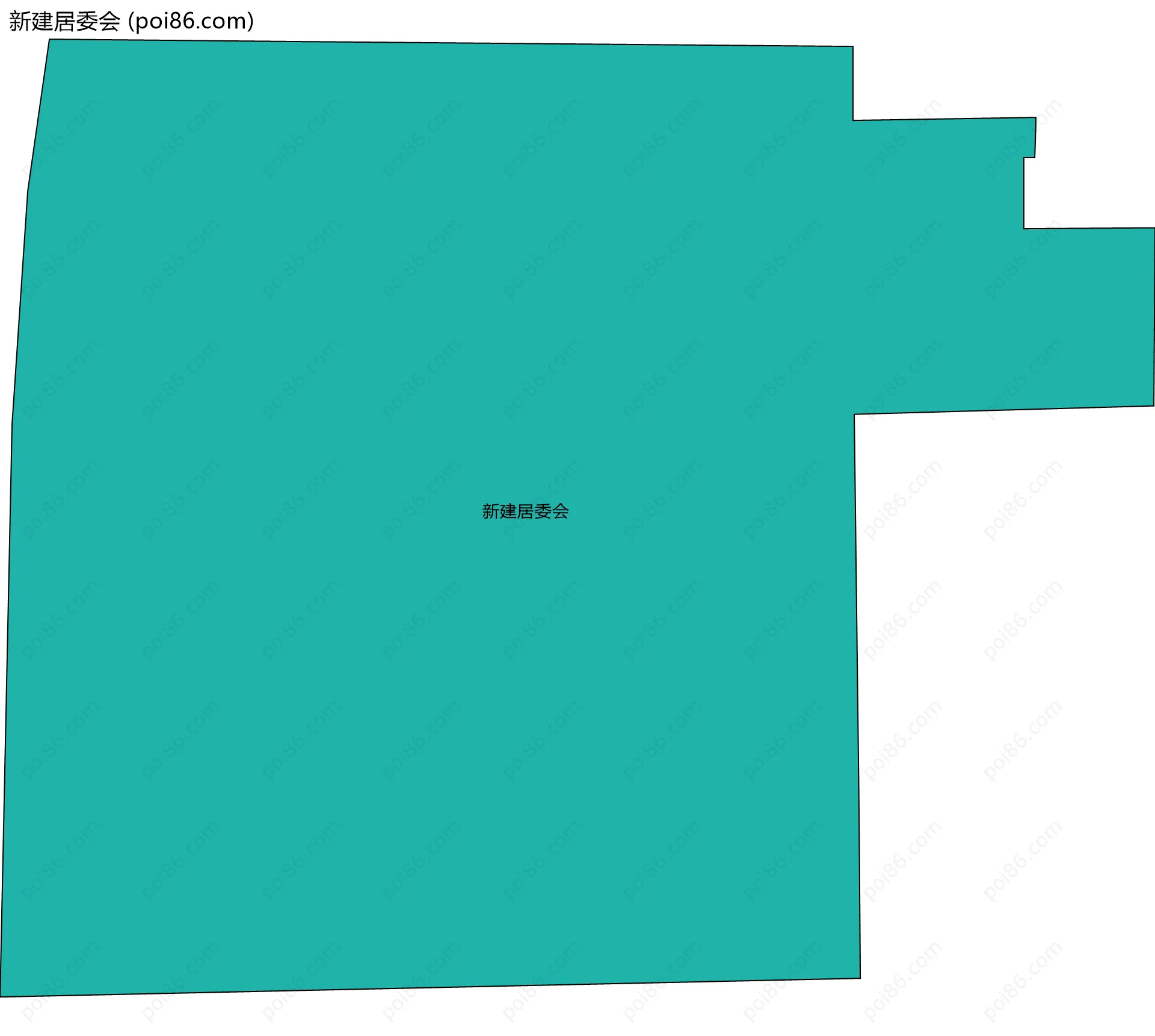 新建居委会边界地图