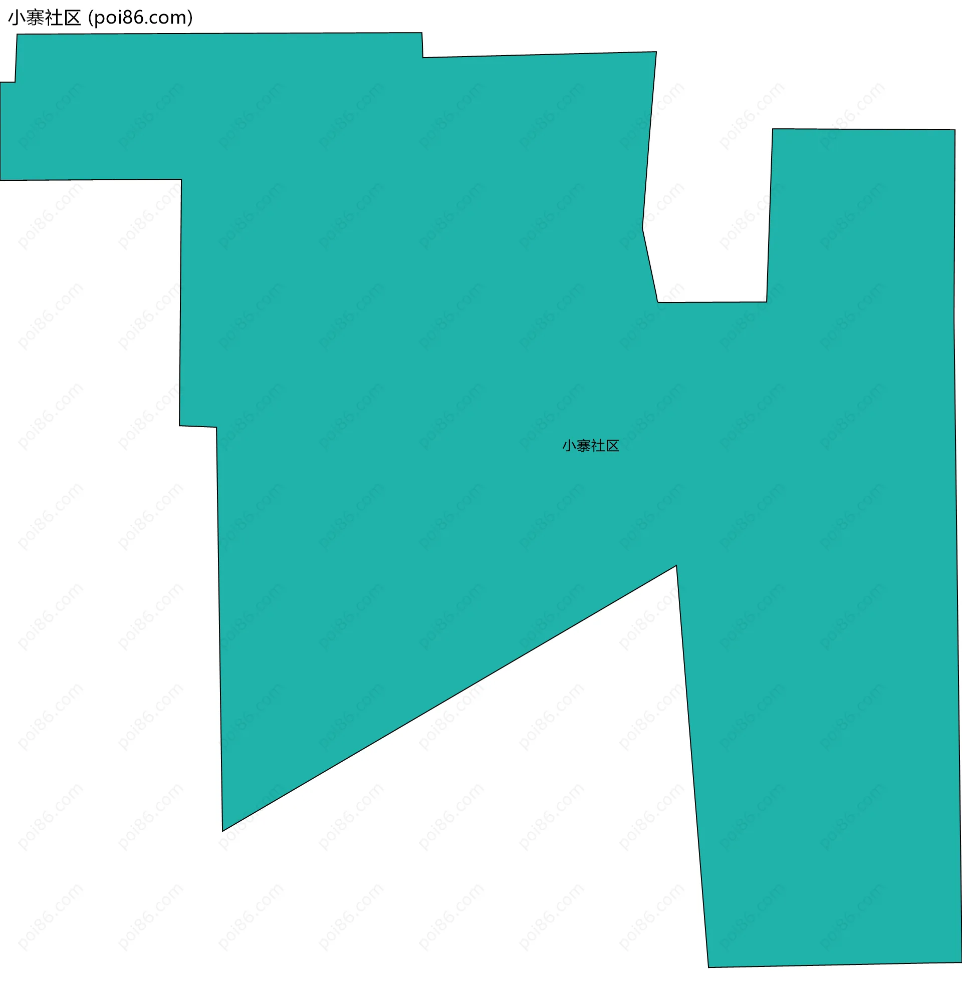 小寨社区边界地图