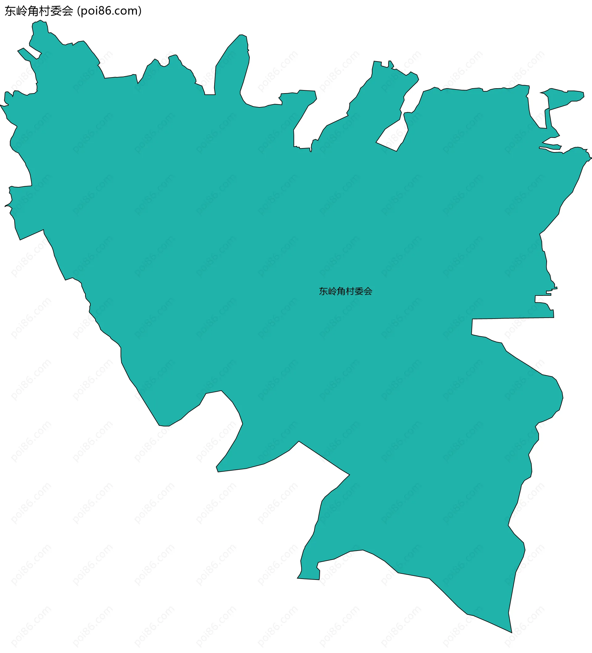 东岭角村委会边界地图