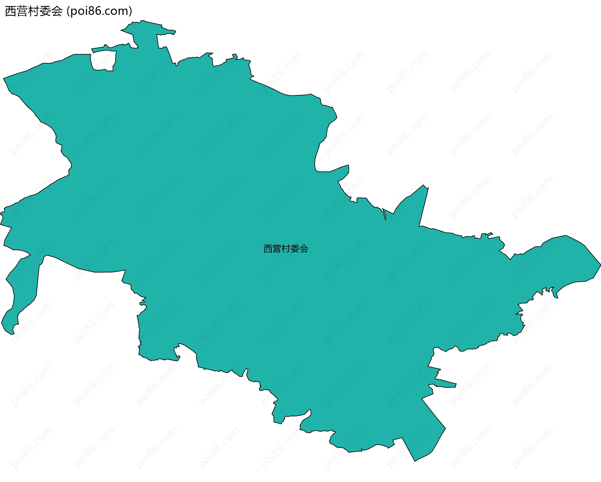 西营村委会边界地图