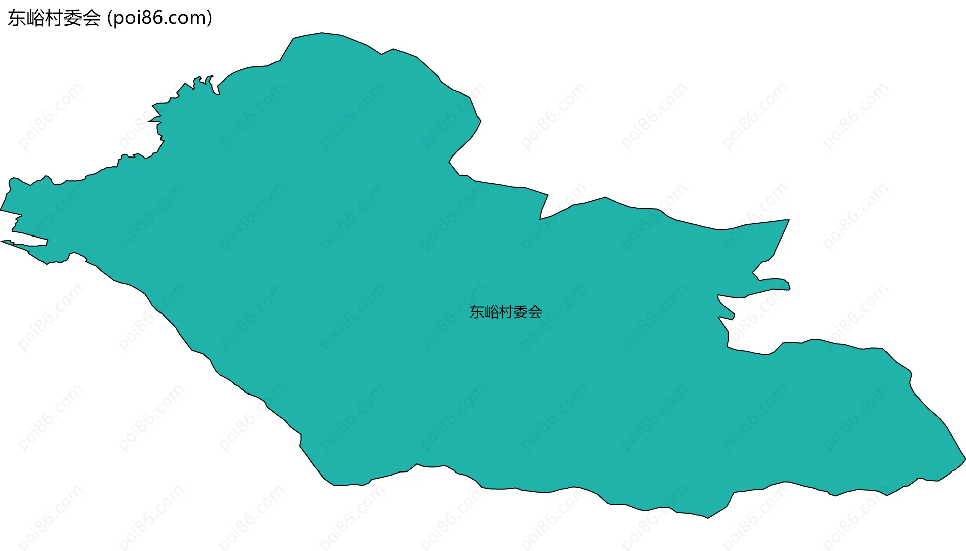 东峪村委会边界地图