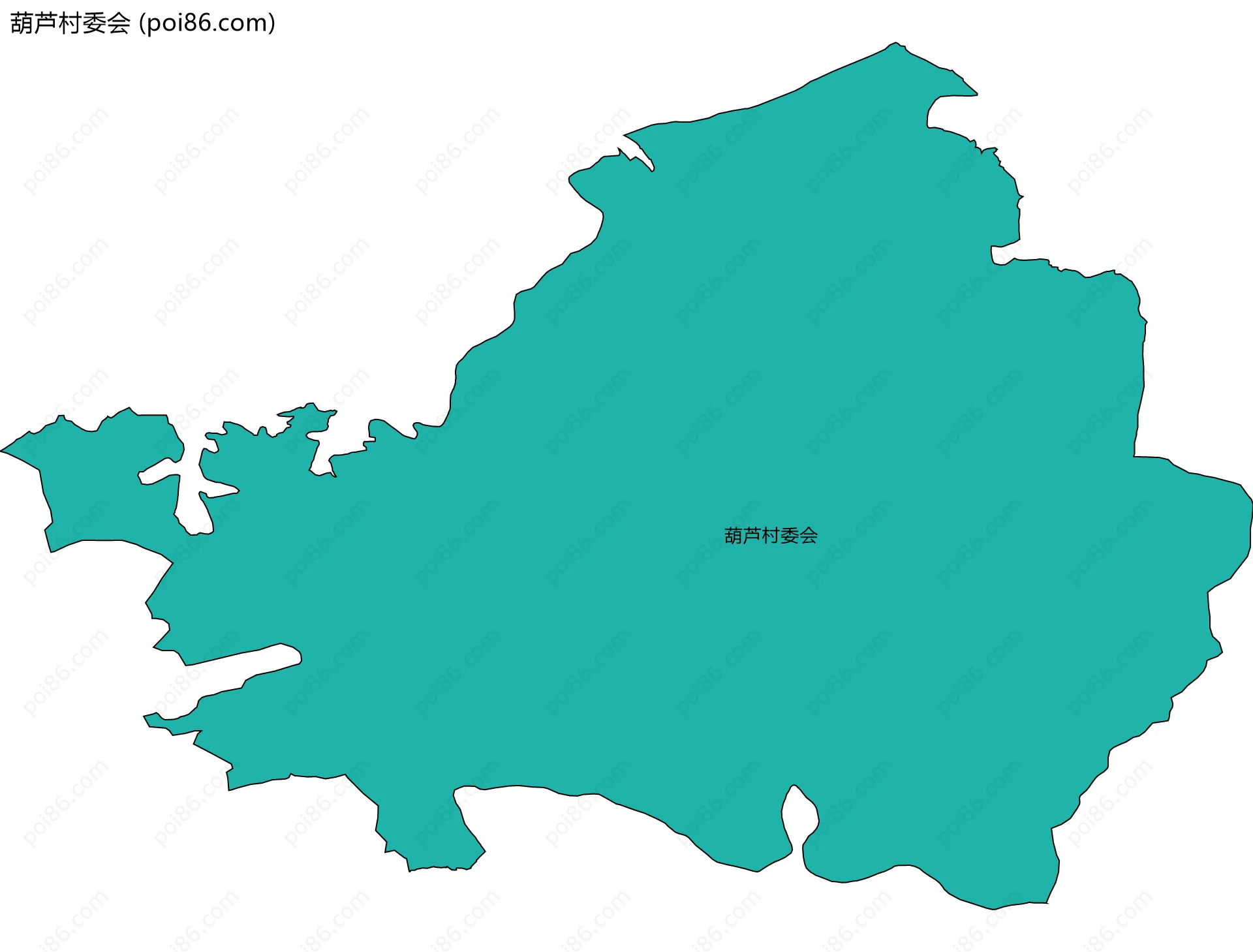 葫芦村委会边界地图