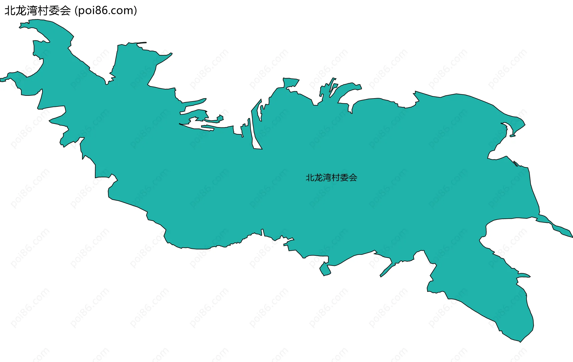 北龙湾村委会边界地图