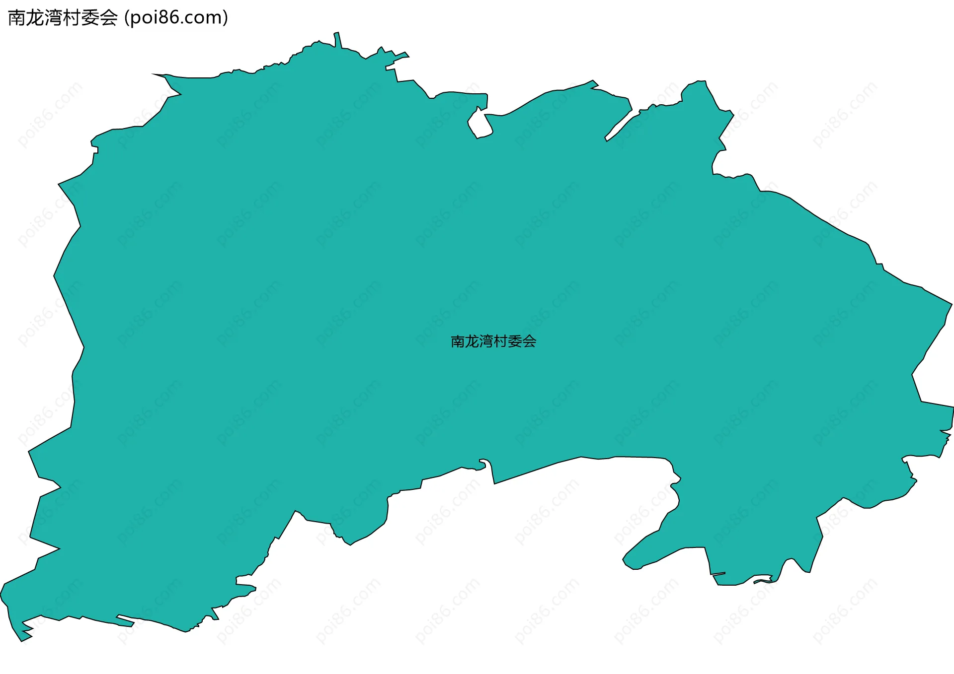 南龙湾村委会边界地图