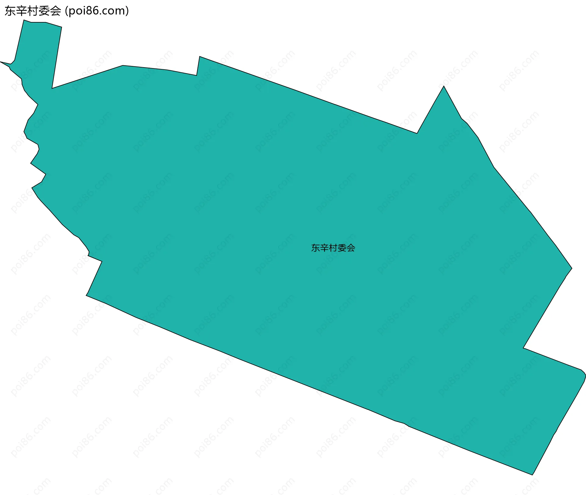 东辛村委会边界地图