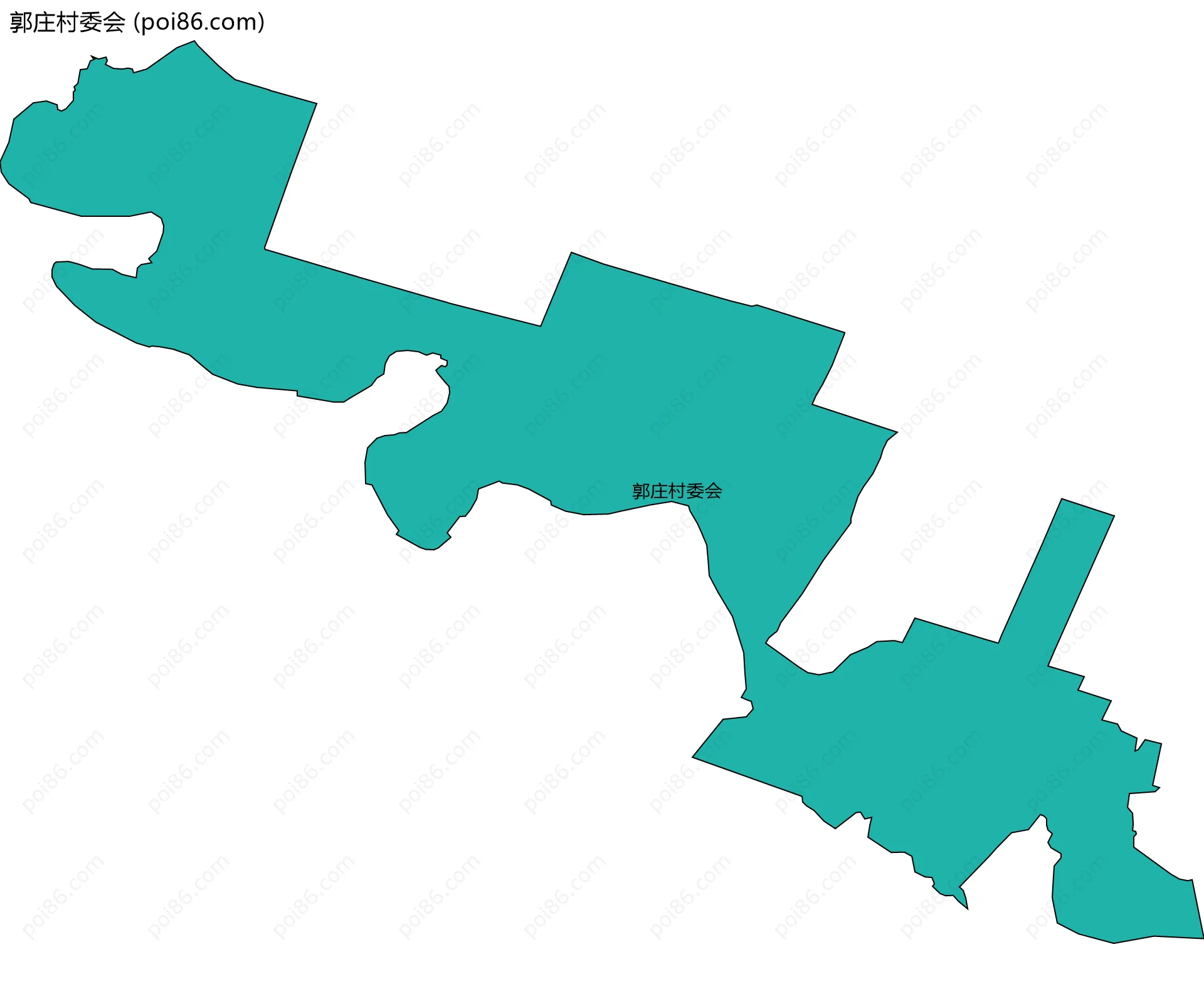 郭庄村委会边界地图