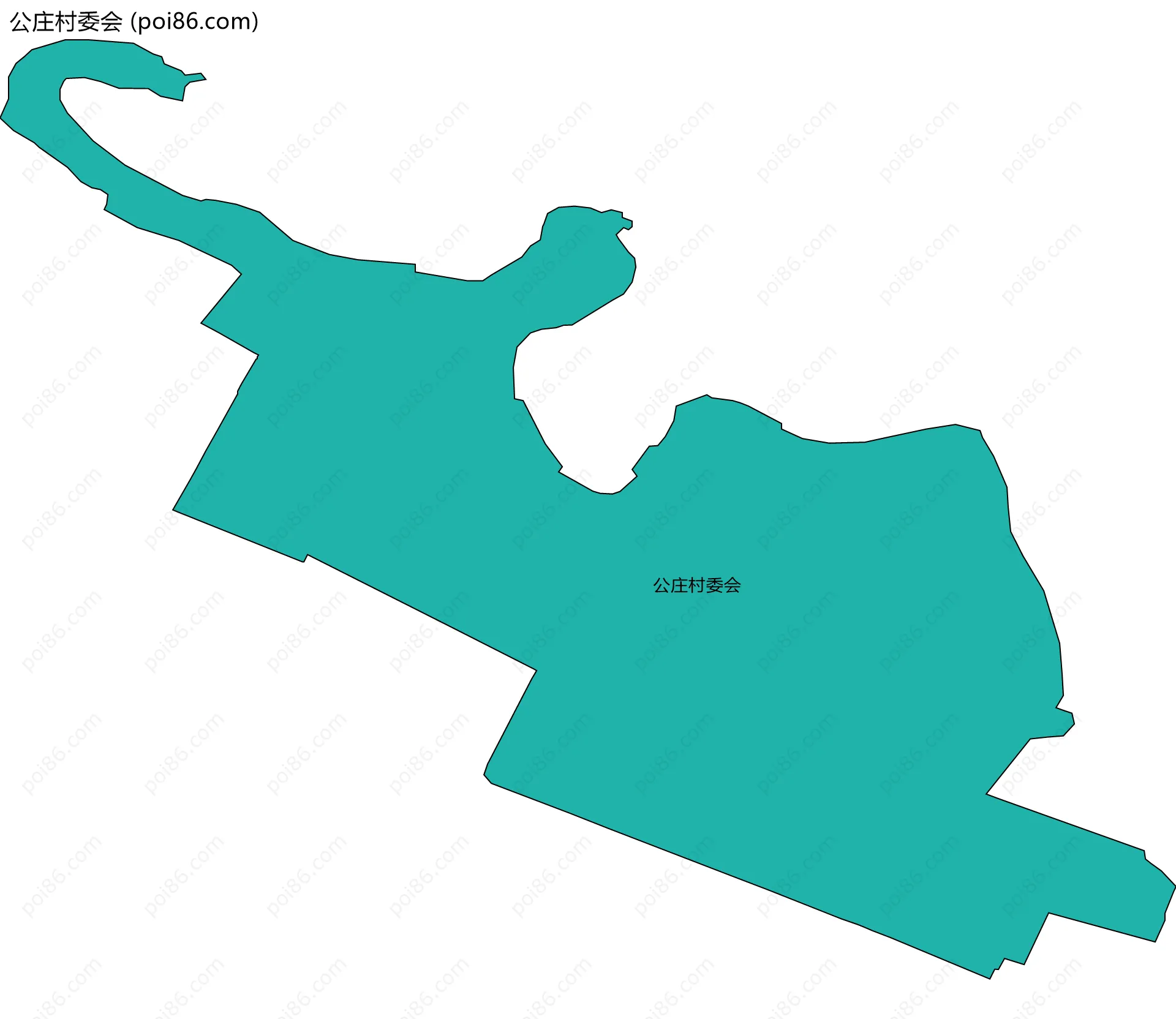 公庄村委会边界地图