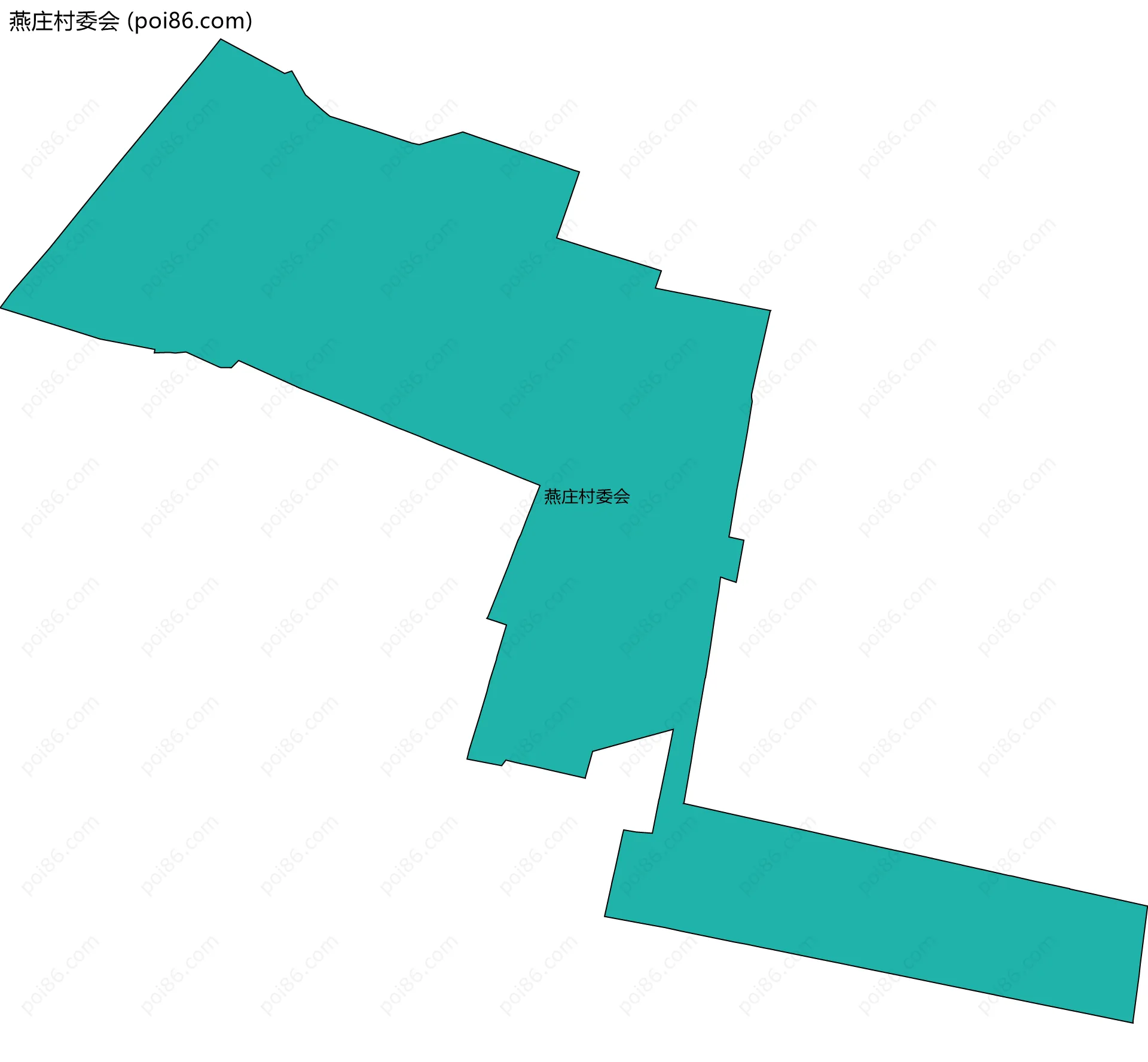 燕庄村委会边界地图