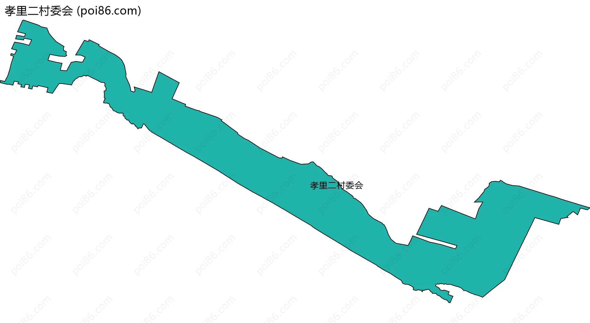 孝里二村委会边界地图