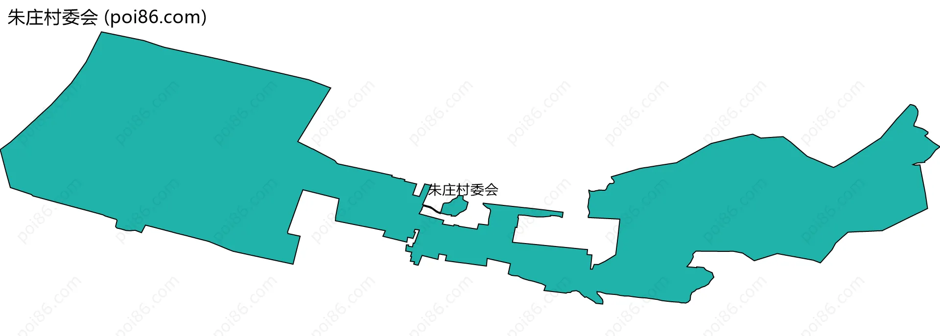 朱庄村委会边界地图