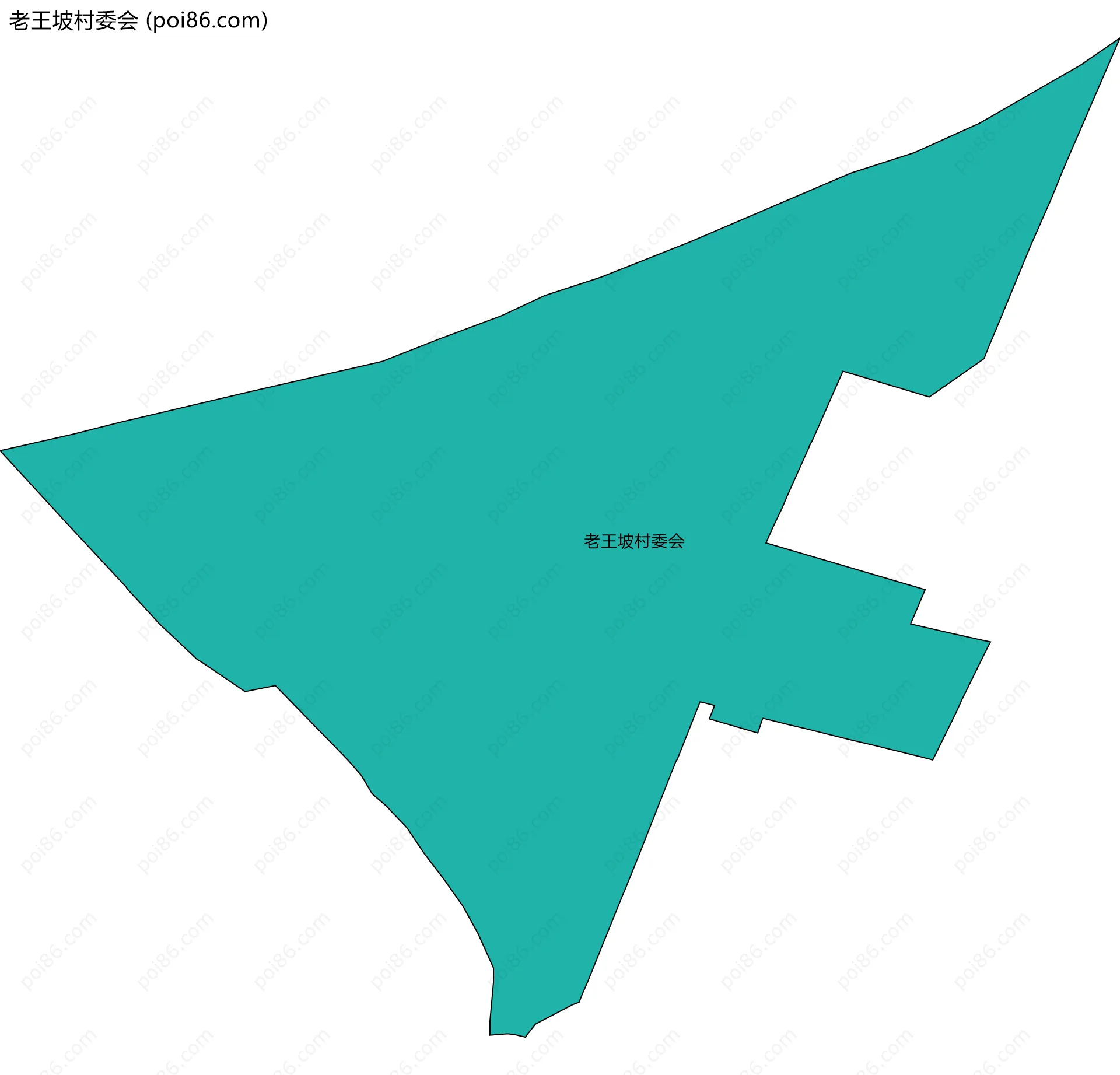 老王坡村委会边界地图