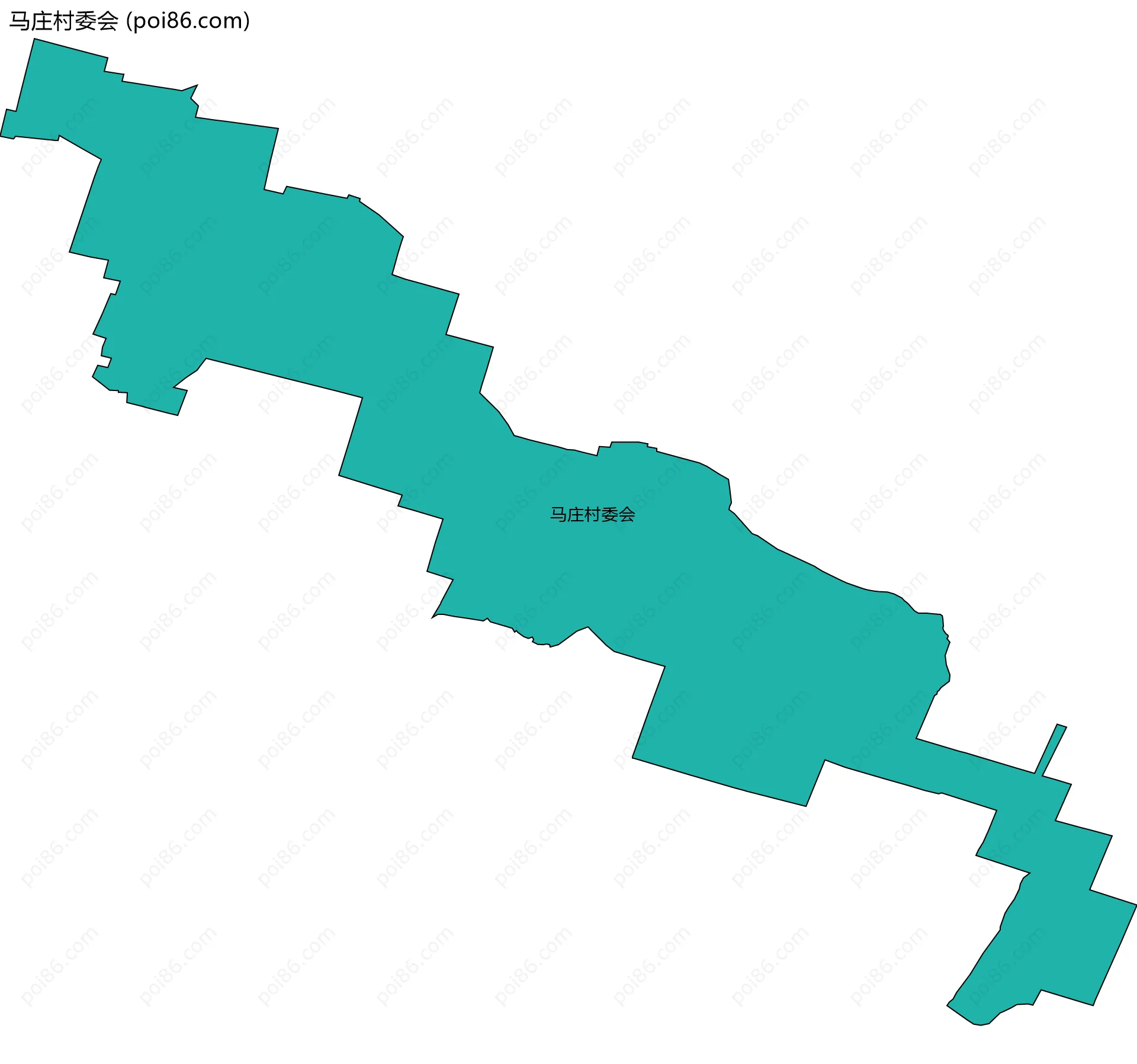 马庄村委会边界地图