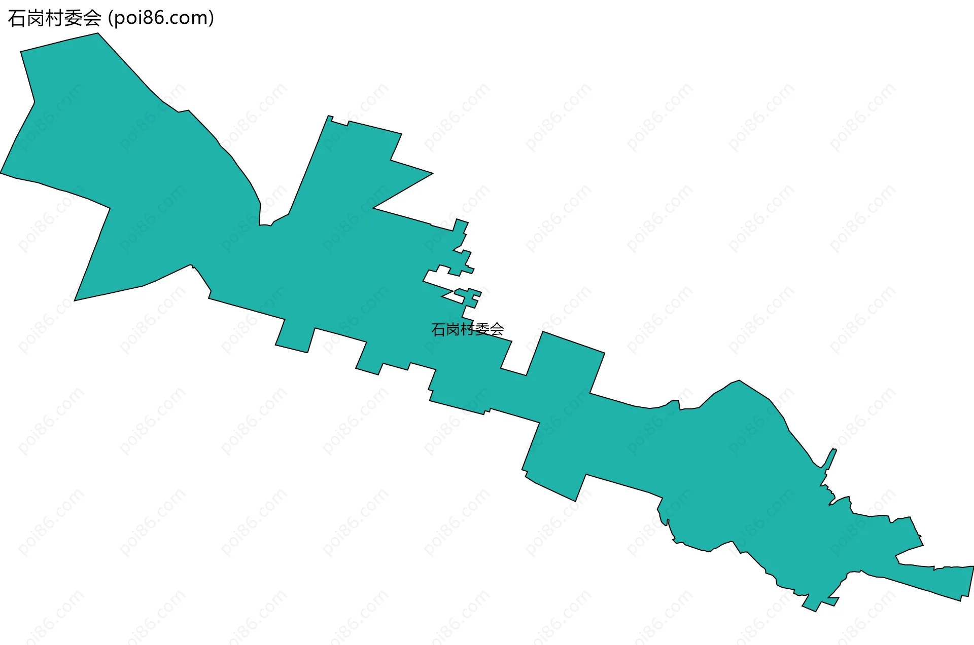 石岗村委会边界地图