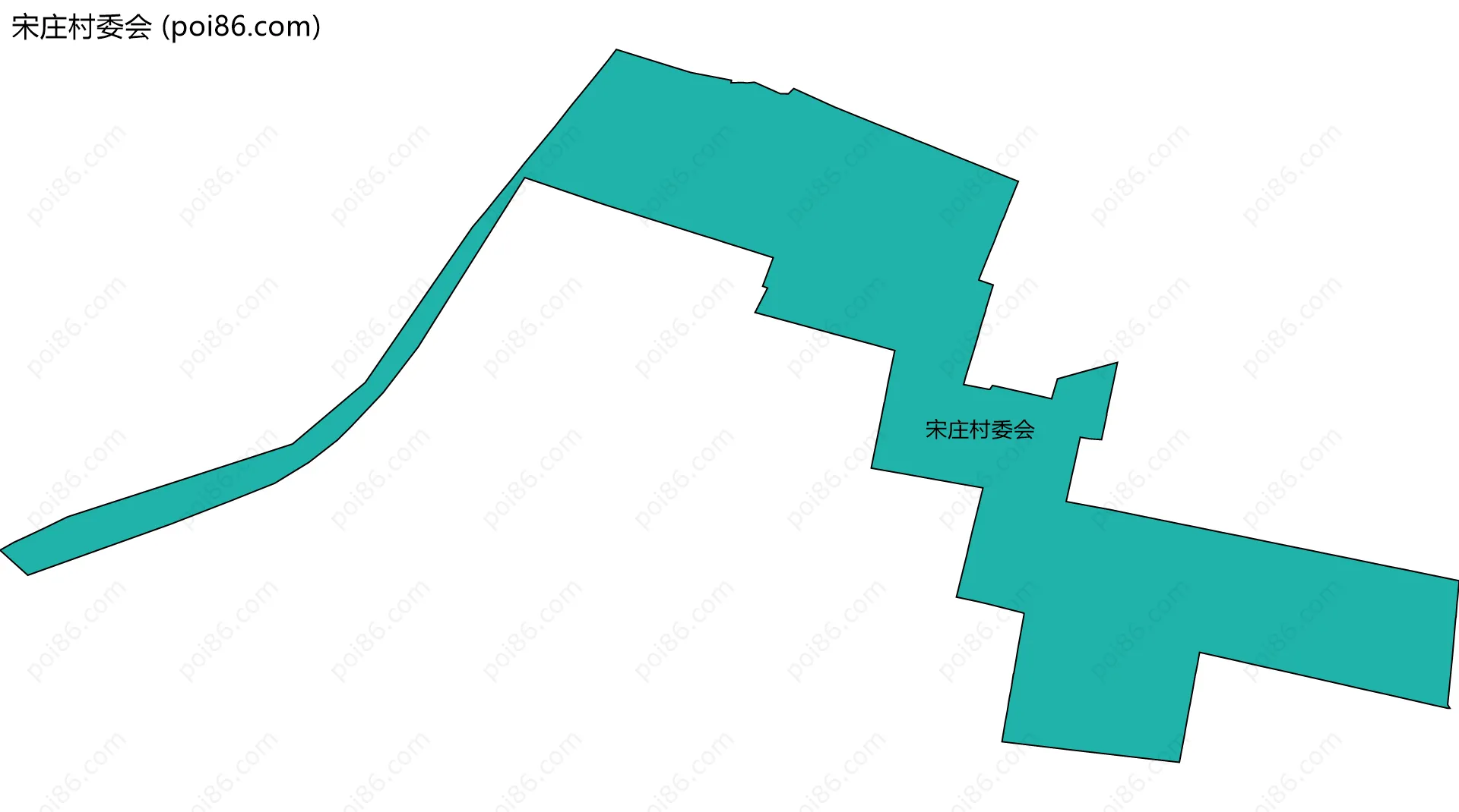 宋庄村委会边界地图