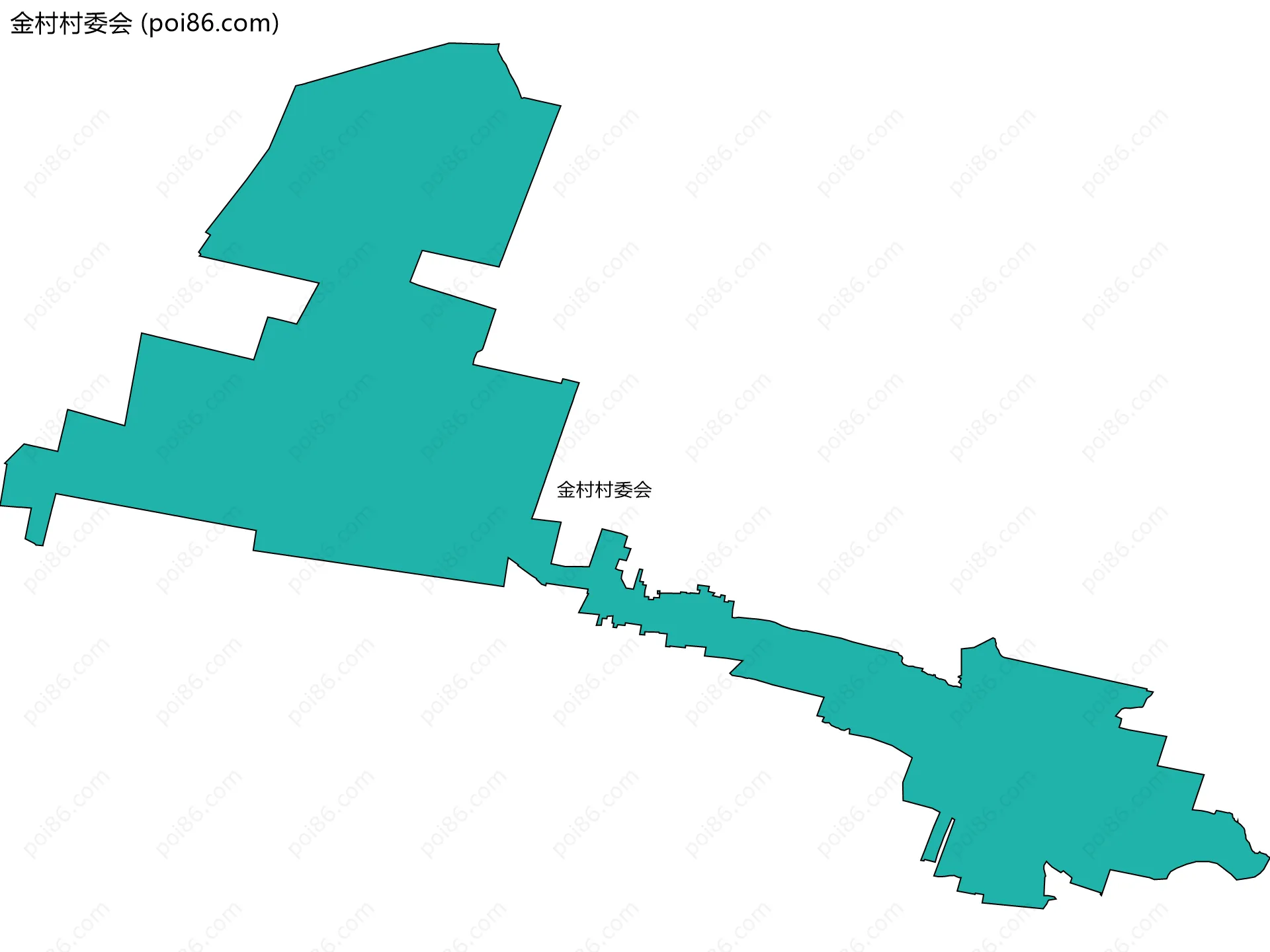金村村委会边界地图