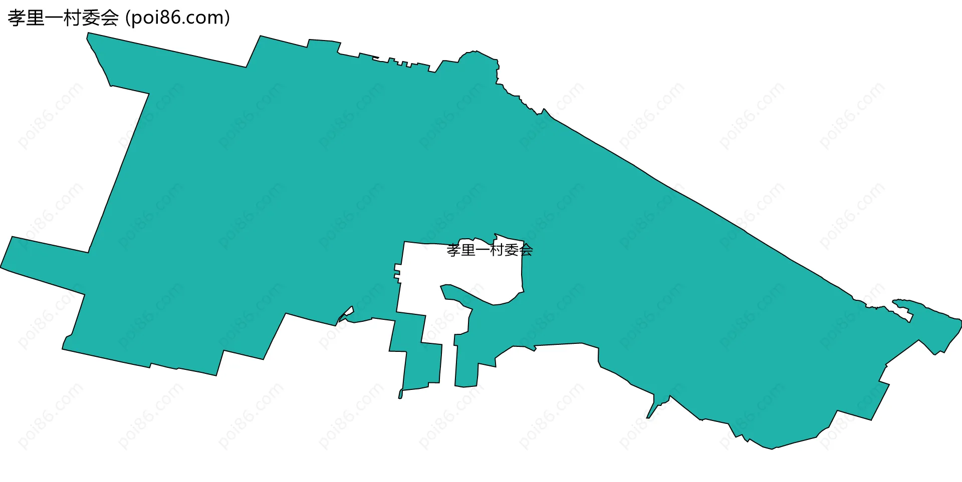 孝里一村委会边界地图