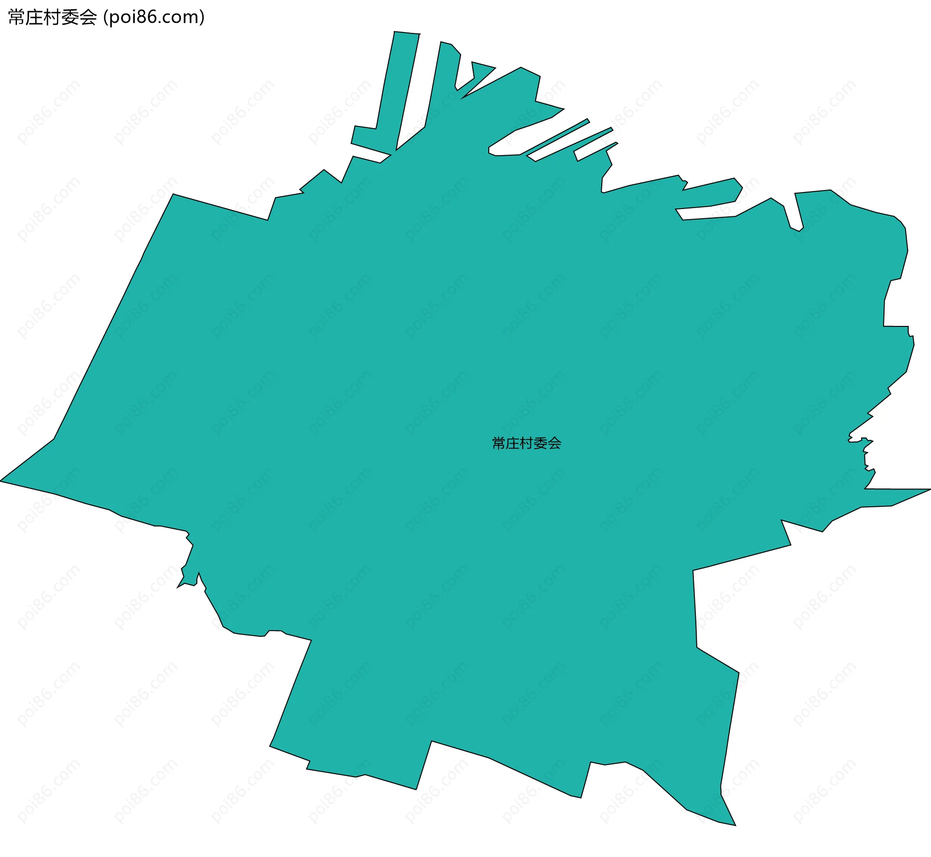 常庄村委会边界地图