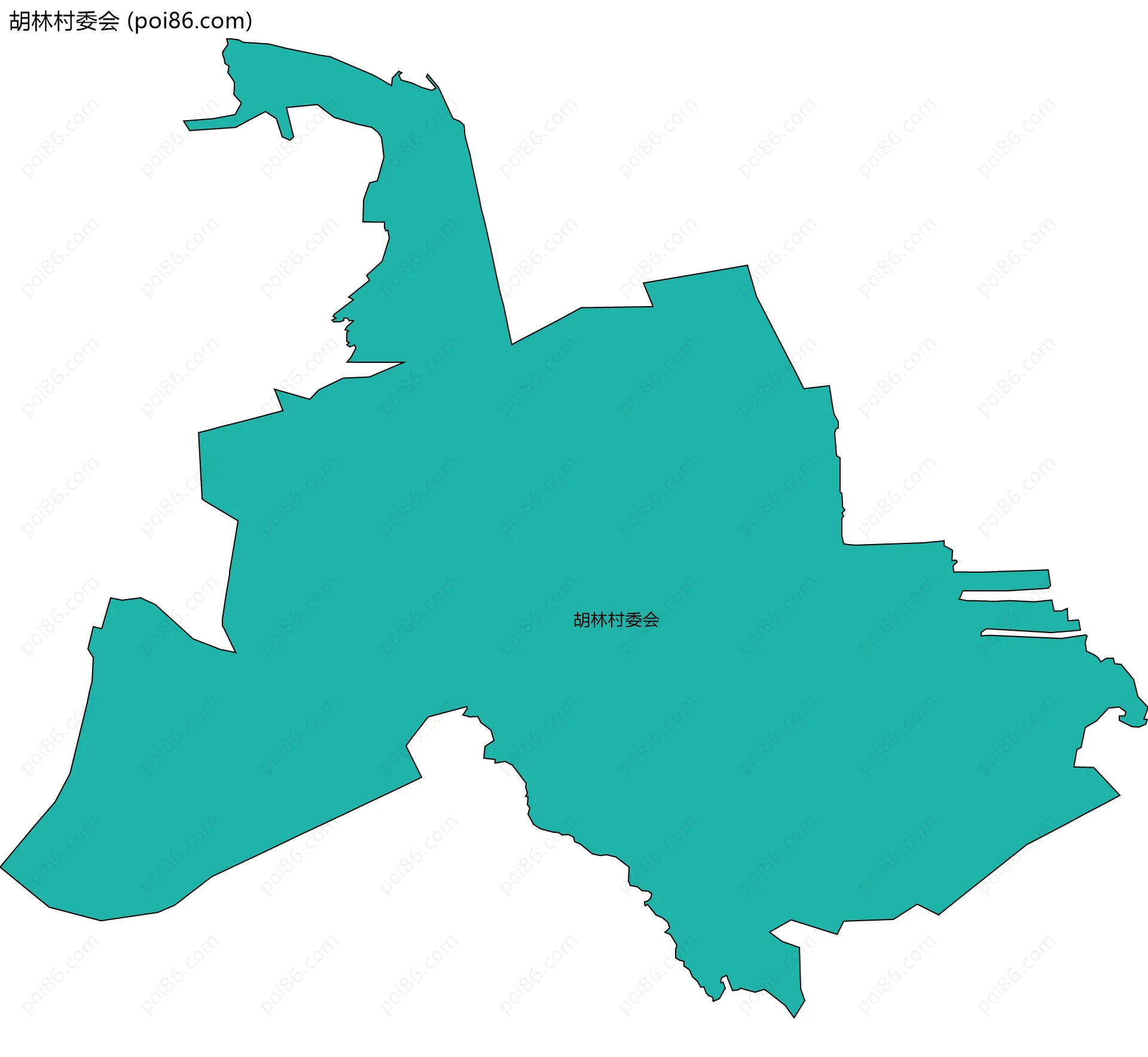 胡林村委会边界地图