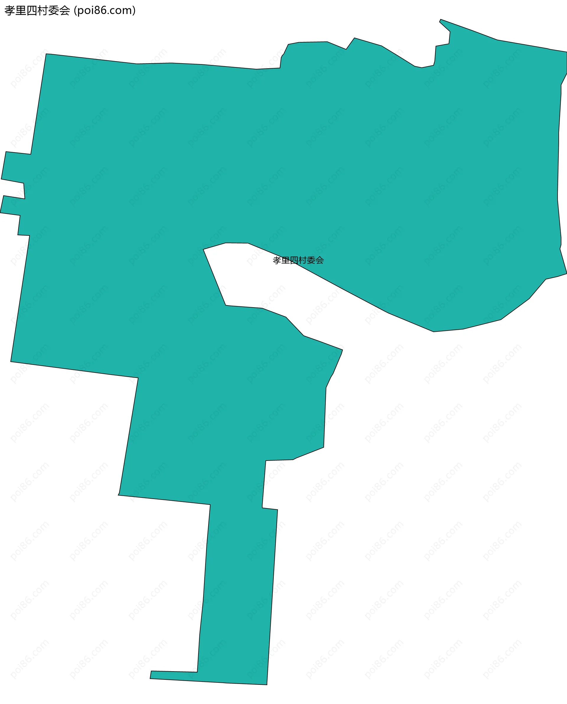 孝里四村委会边界地图