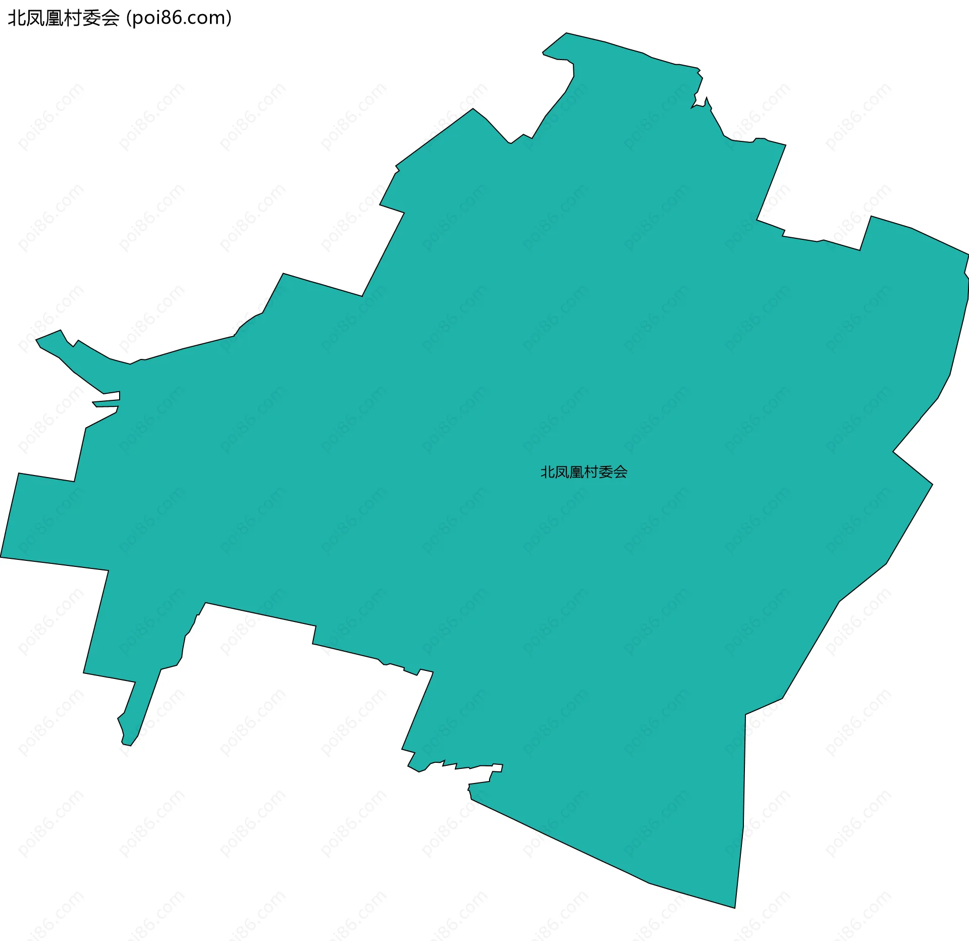 北凤凰村委会边界地图