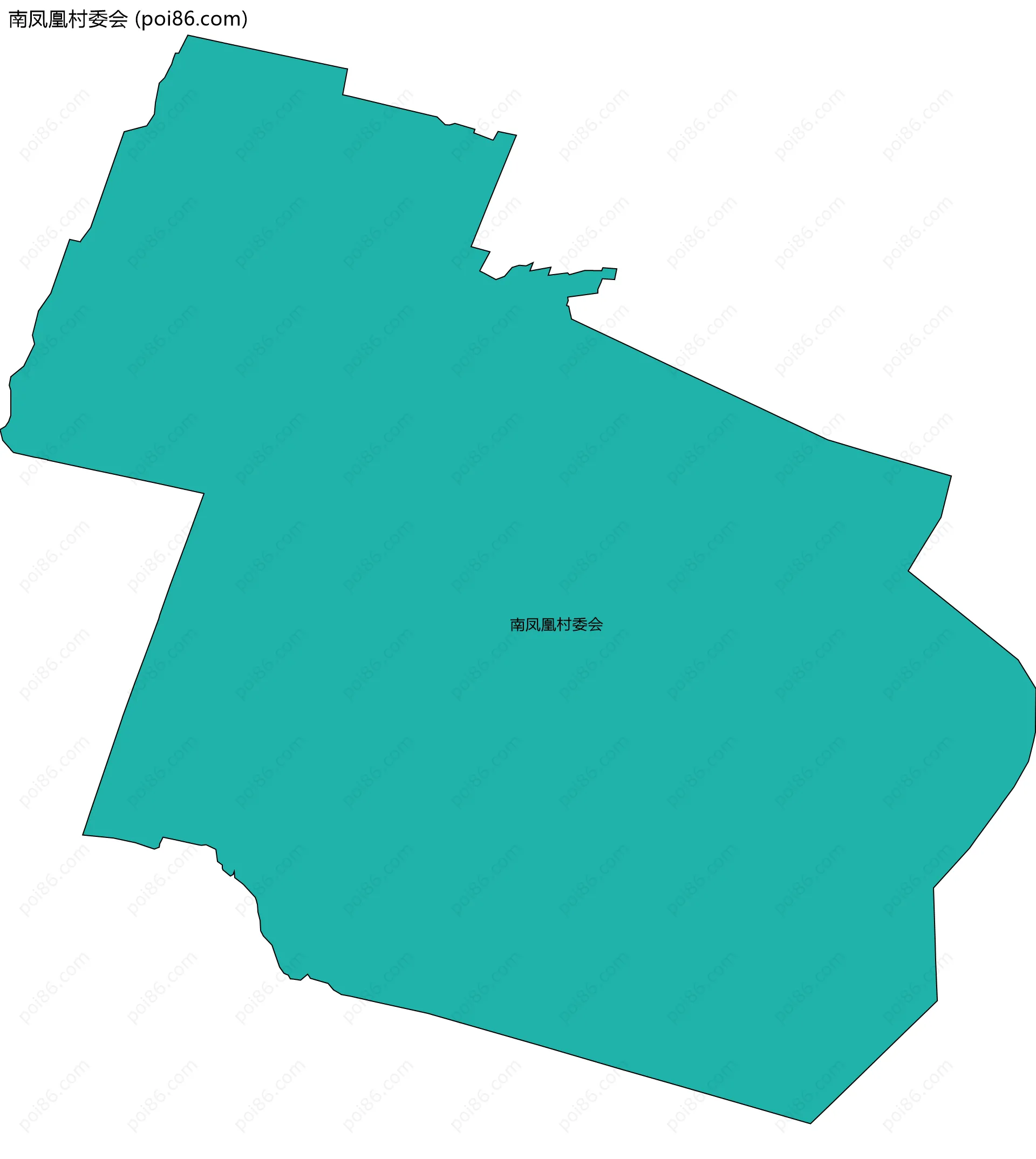 南凤凰村委会边界地图