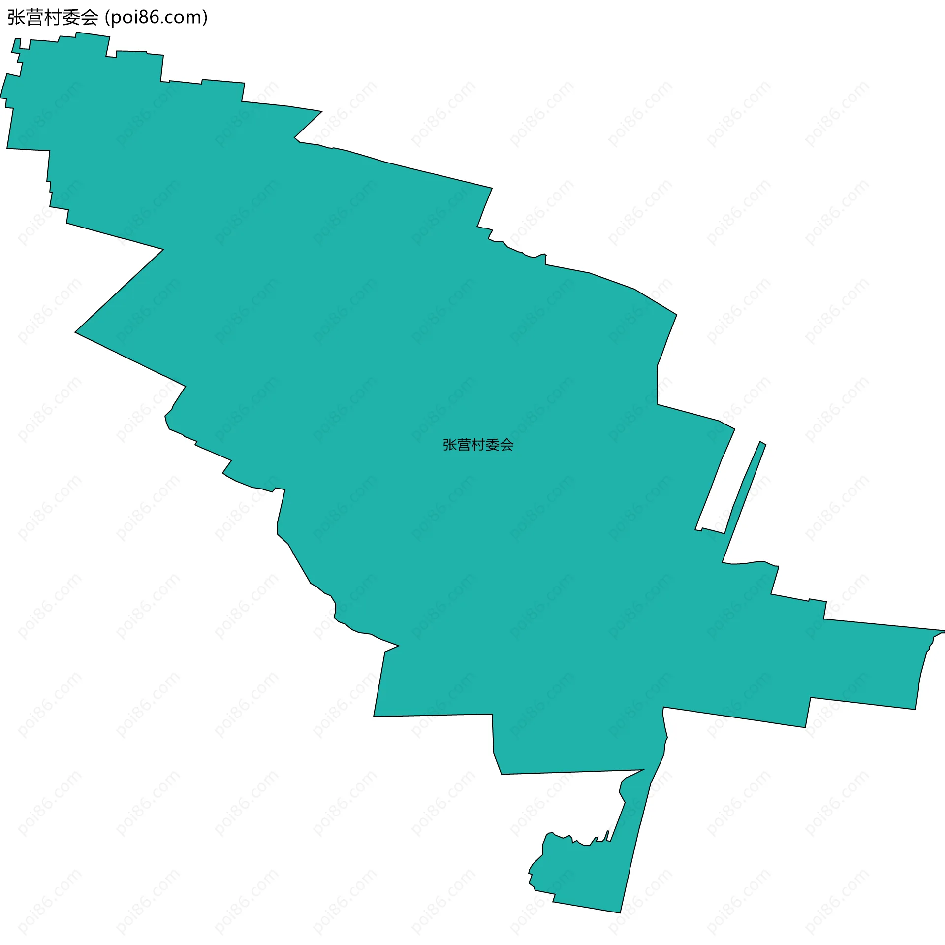 张营村委会边界地图