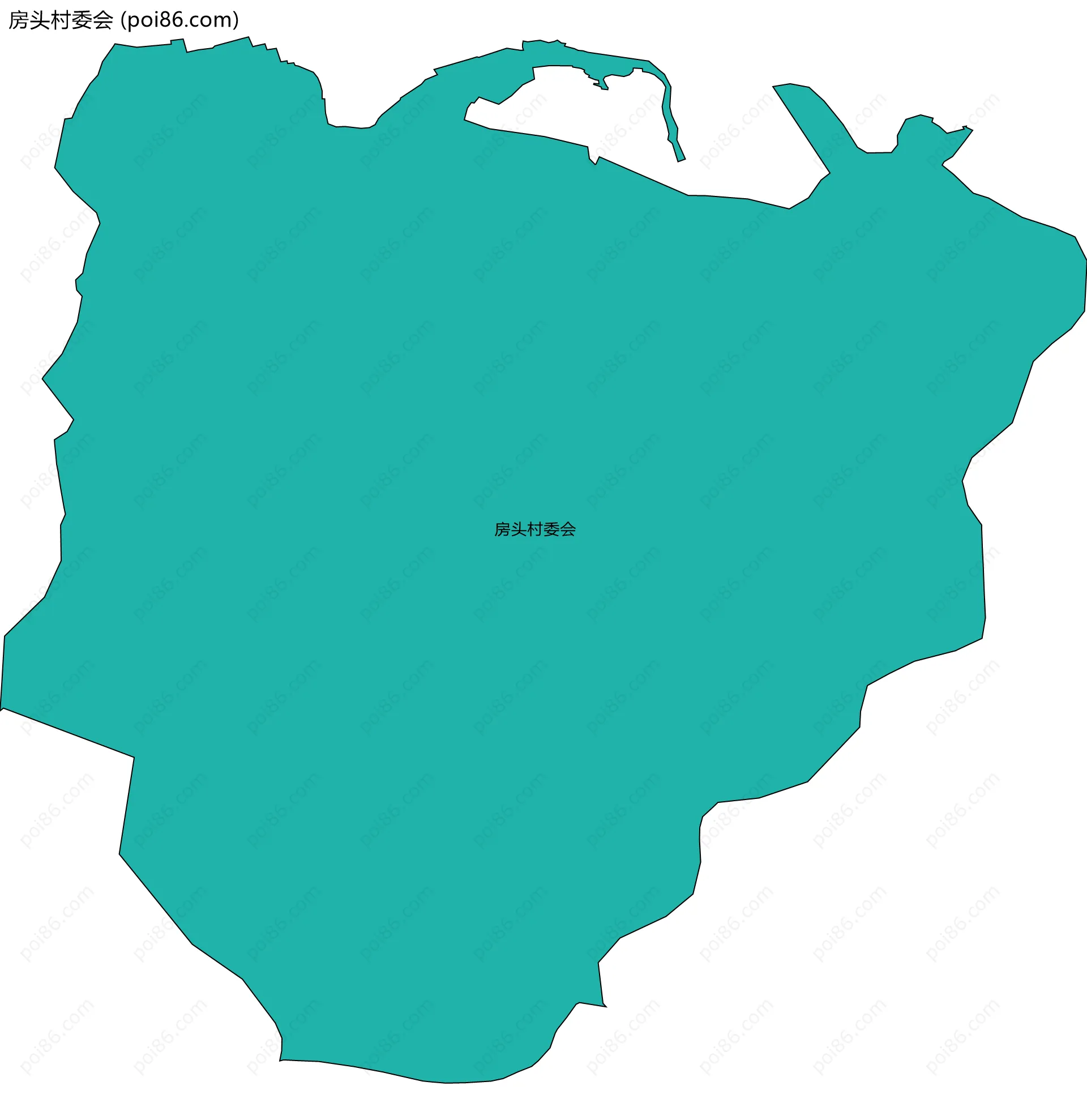 房头村委会边界地图