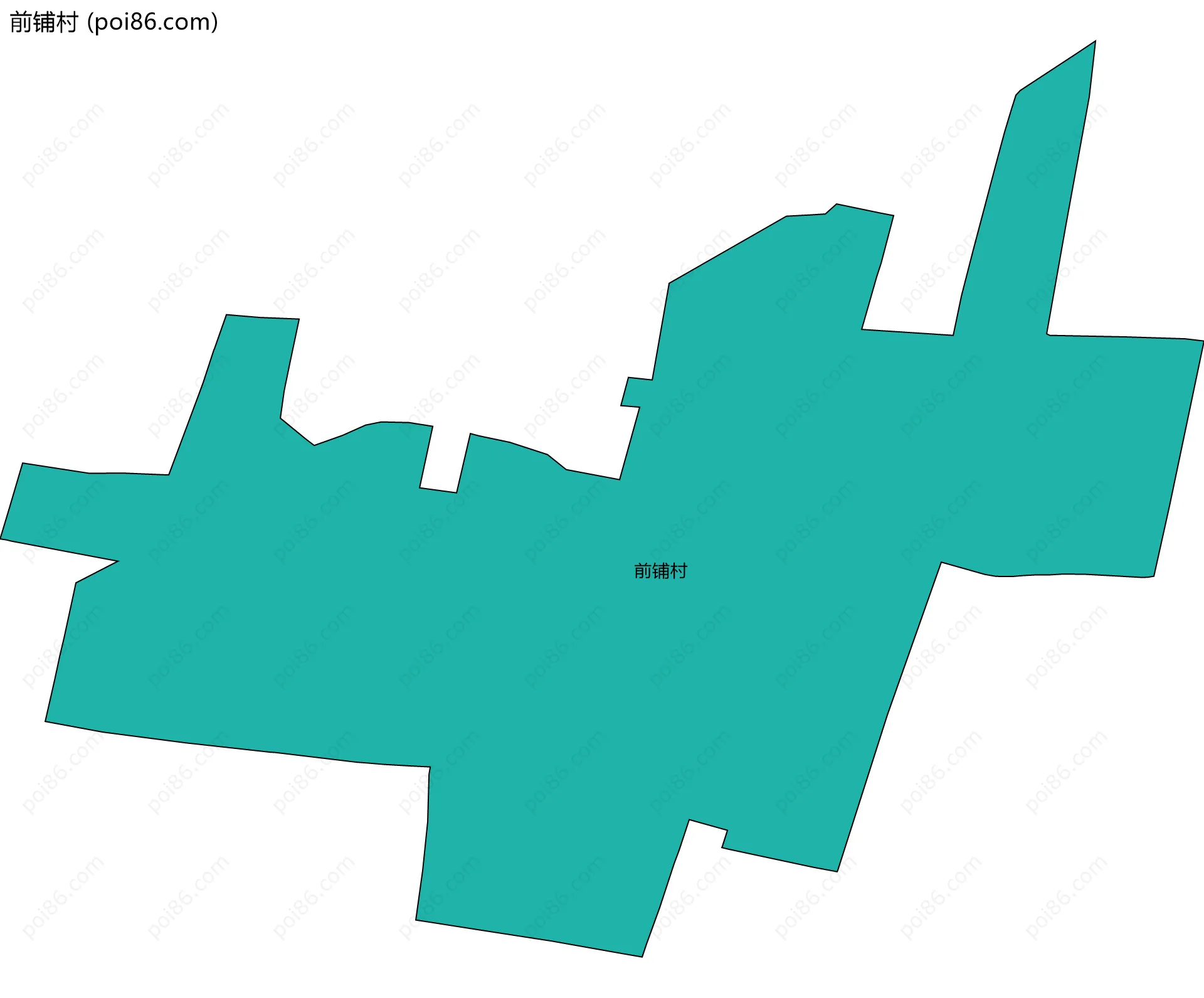 前铺村边界地图